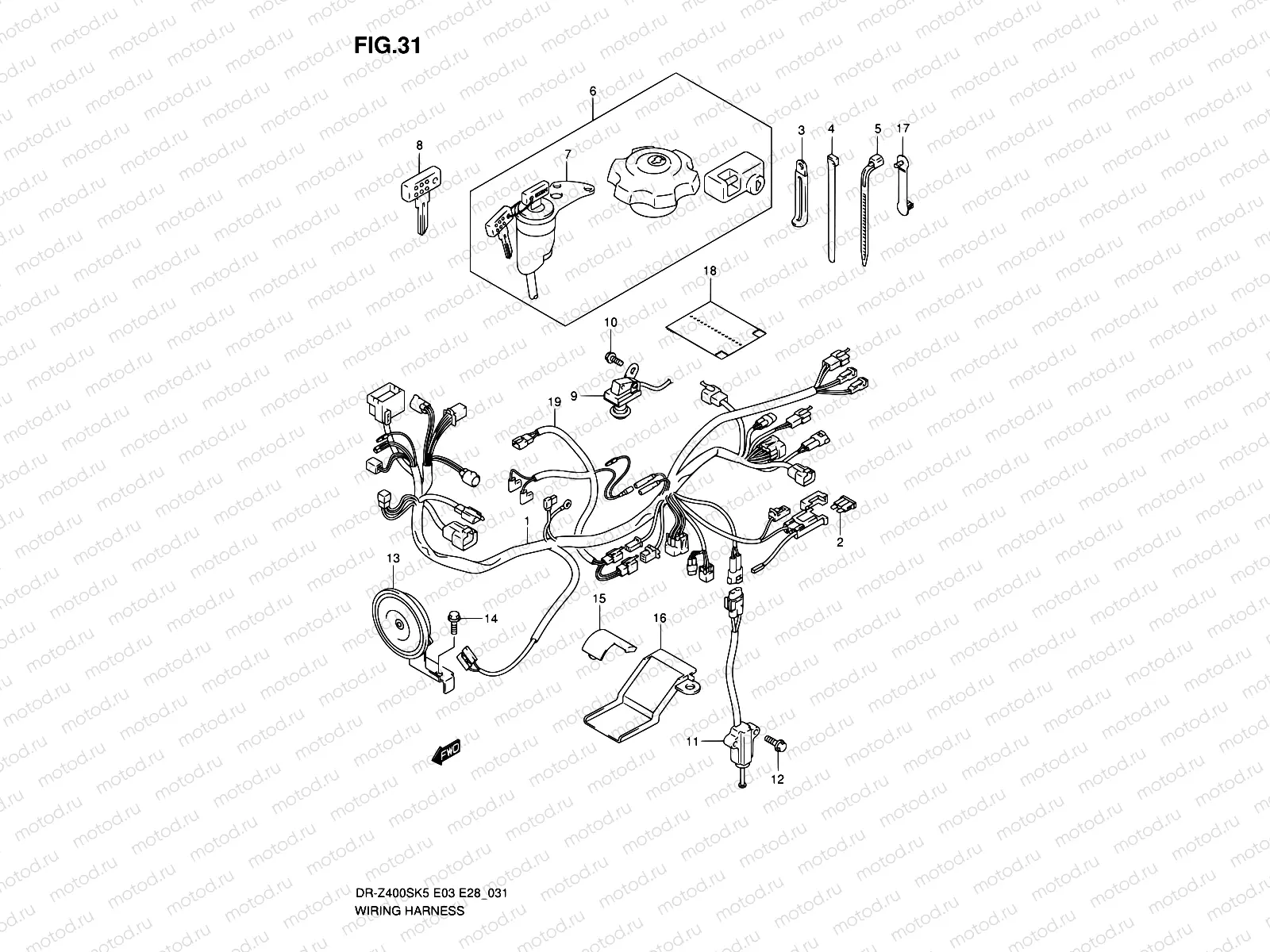 31 - WIRING HARNESS (MODEL K5)