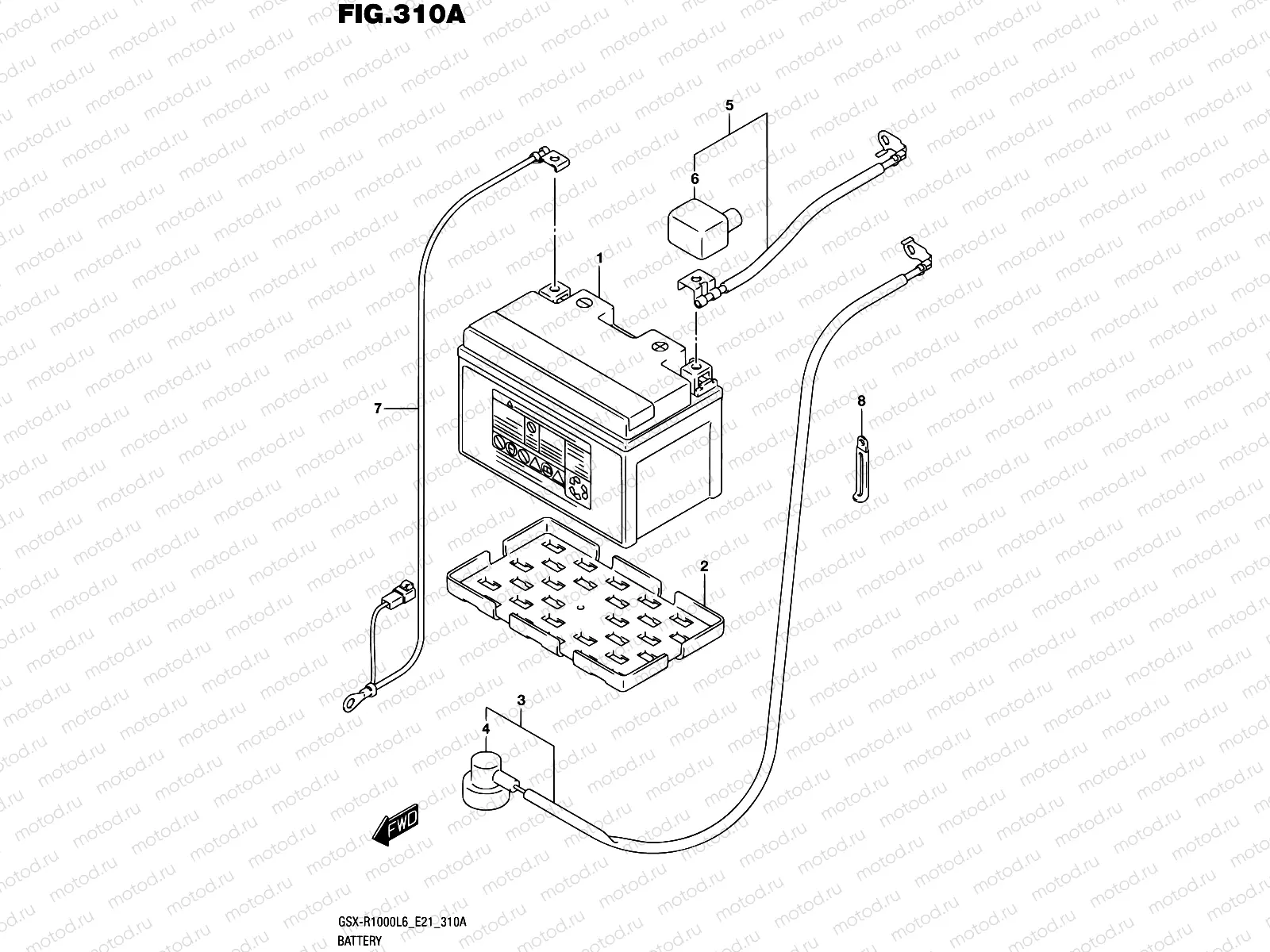 310A - BATTERY (GSX-R1000L6 E21)