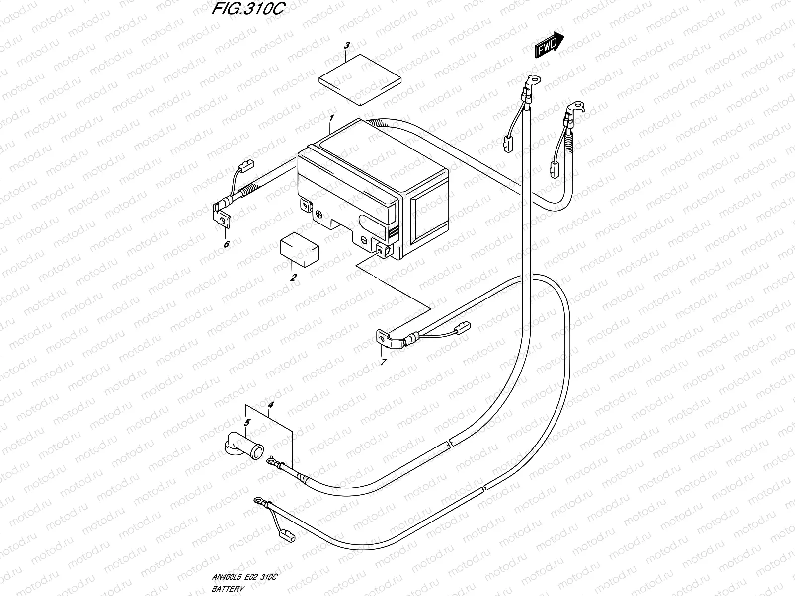310C - BATTERY (AN400AL5 E19)