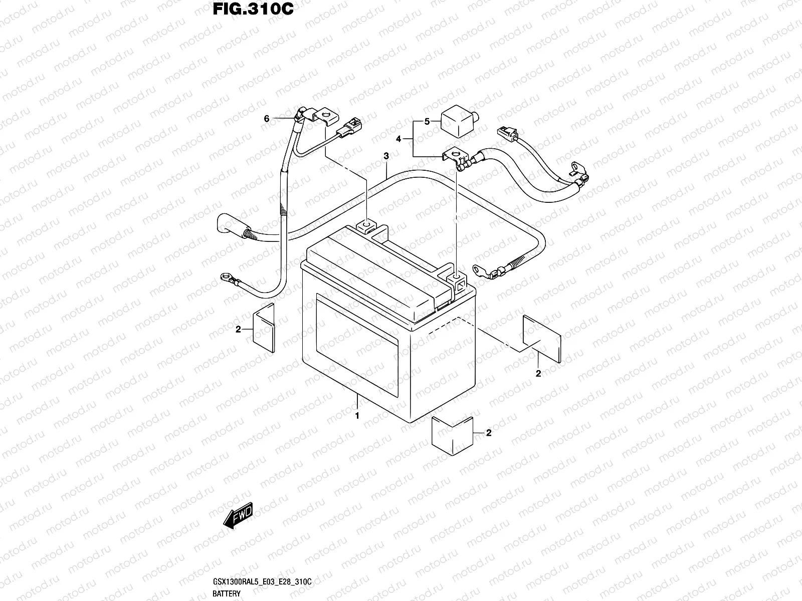 310C - BATTERY (GSX1300RAL5 E33)