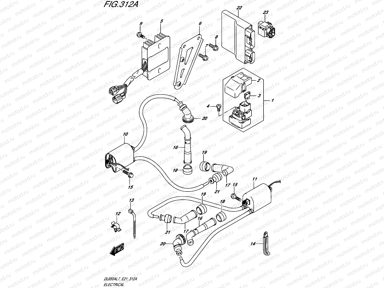 312A - ELECTRICAL (DL650AL7 E21)