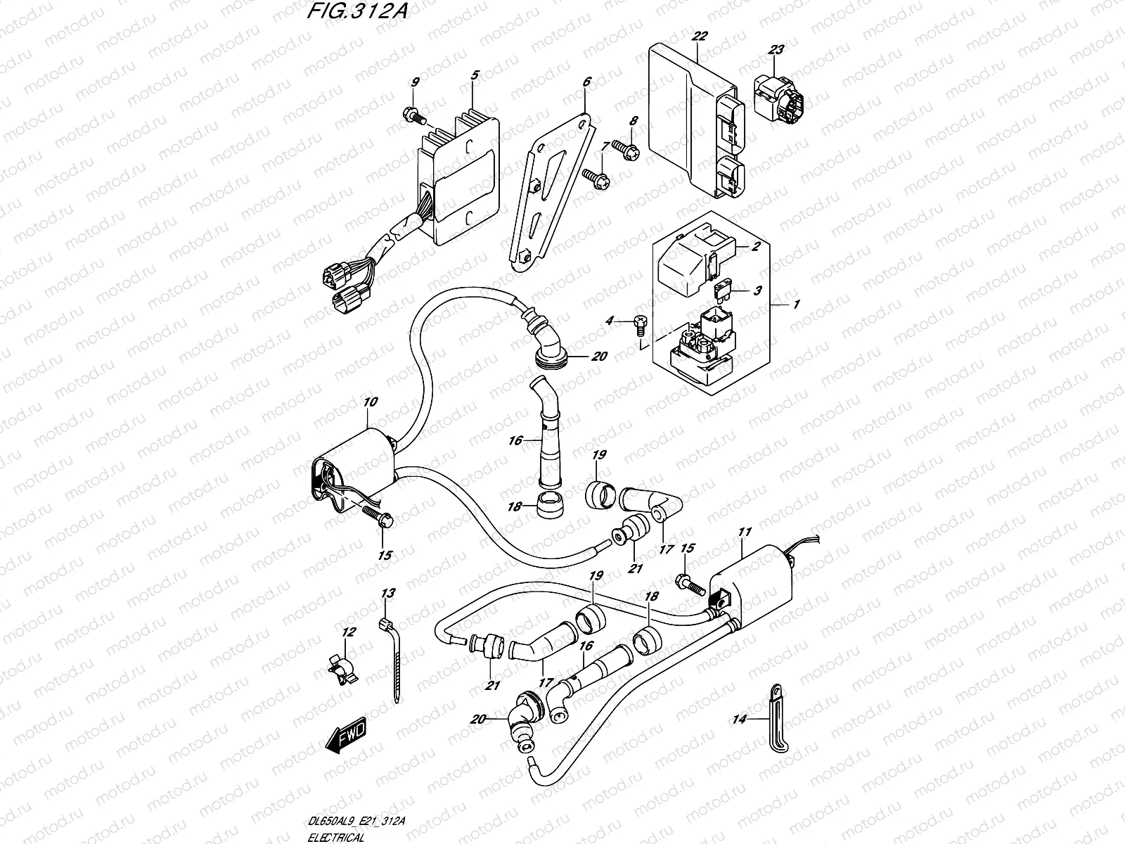 312A - ELECTRICAL (DL650XA,DL650A)