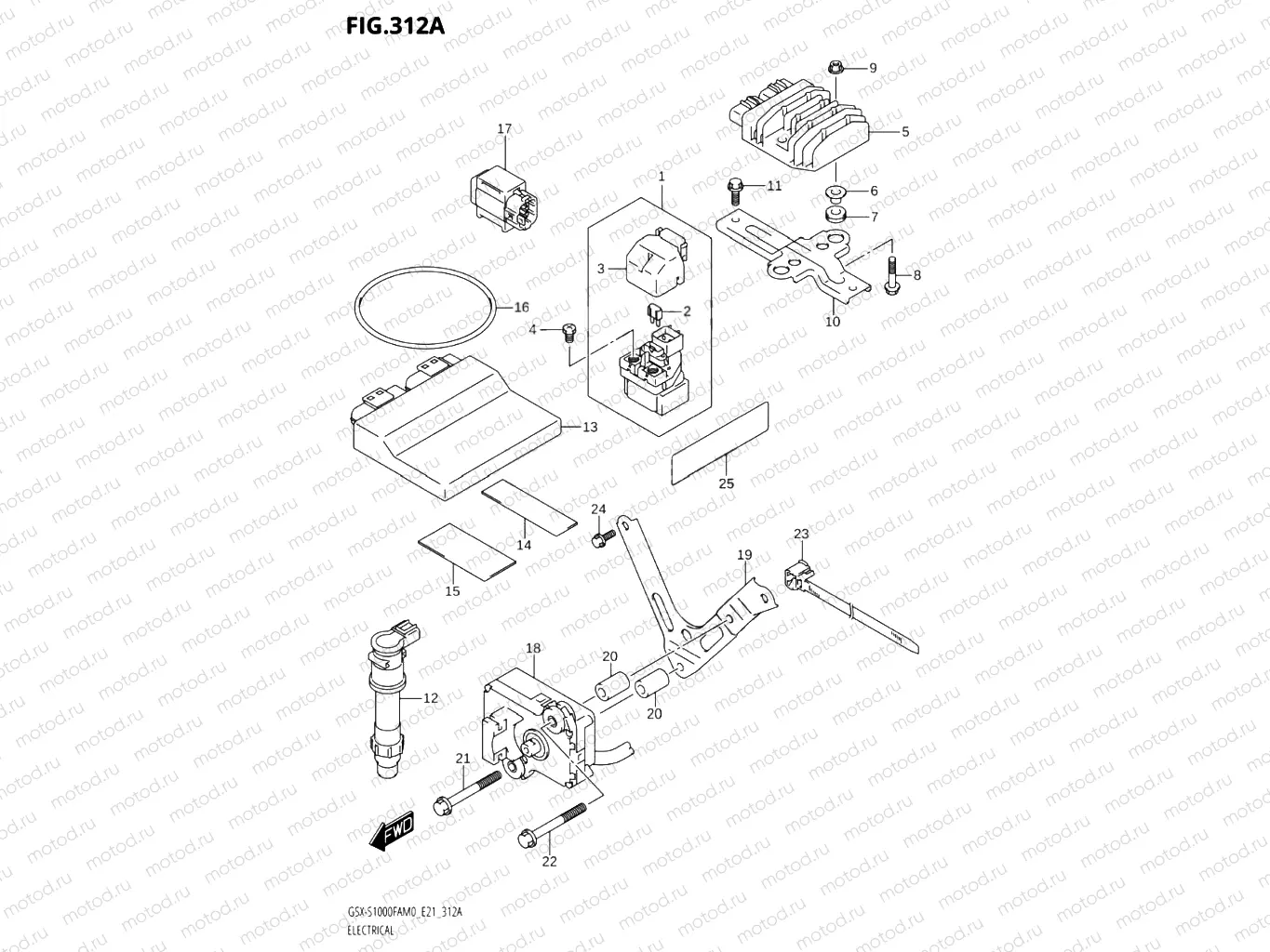 312A - ELECTRICAL (GSX-S1000FA,GSX-S1000FZA)