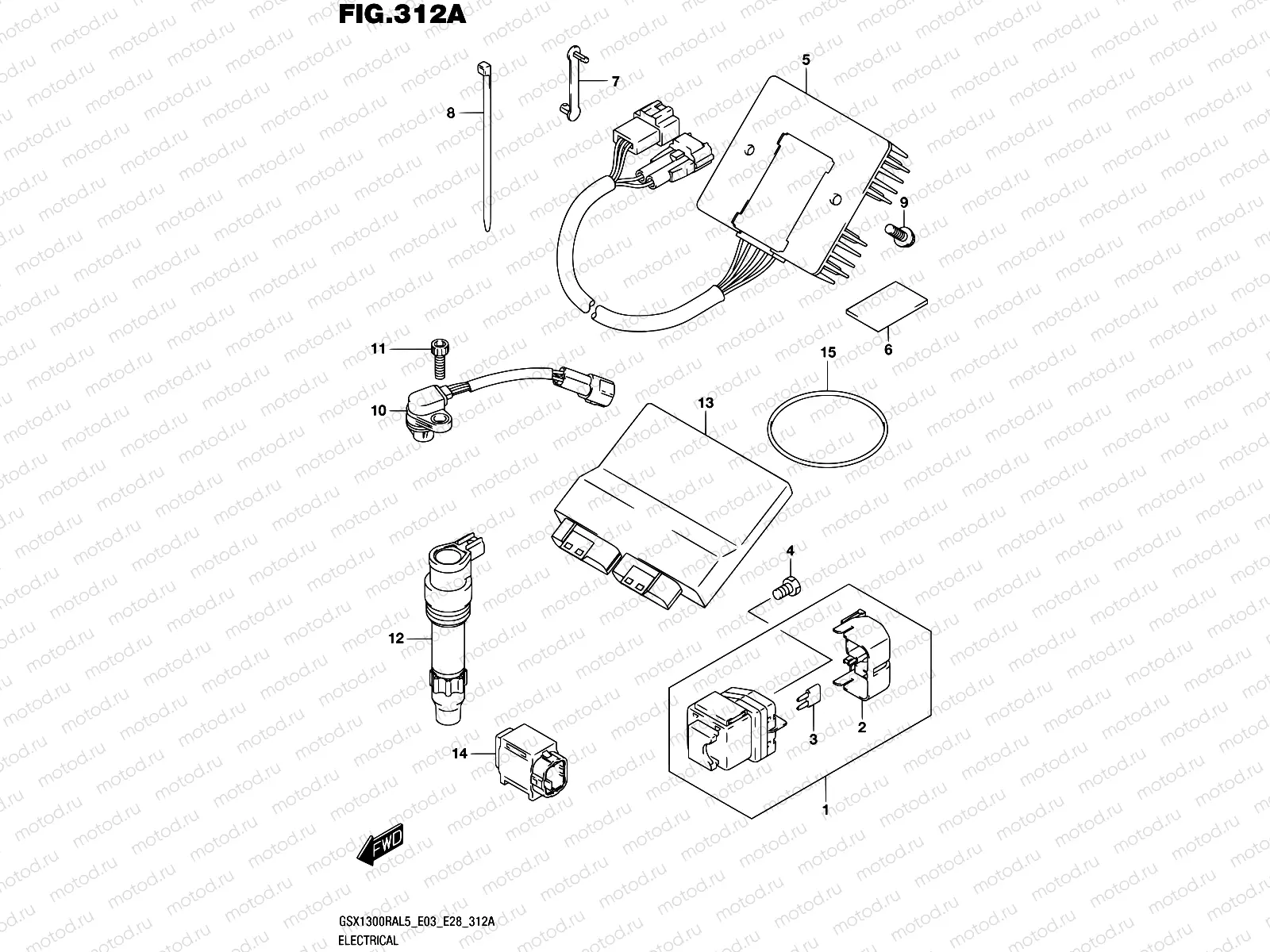 312A - ELECTRICAL (GSX1300RAL5 E03)