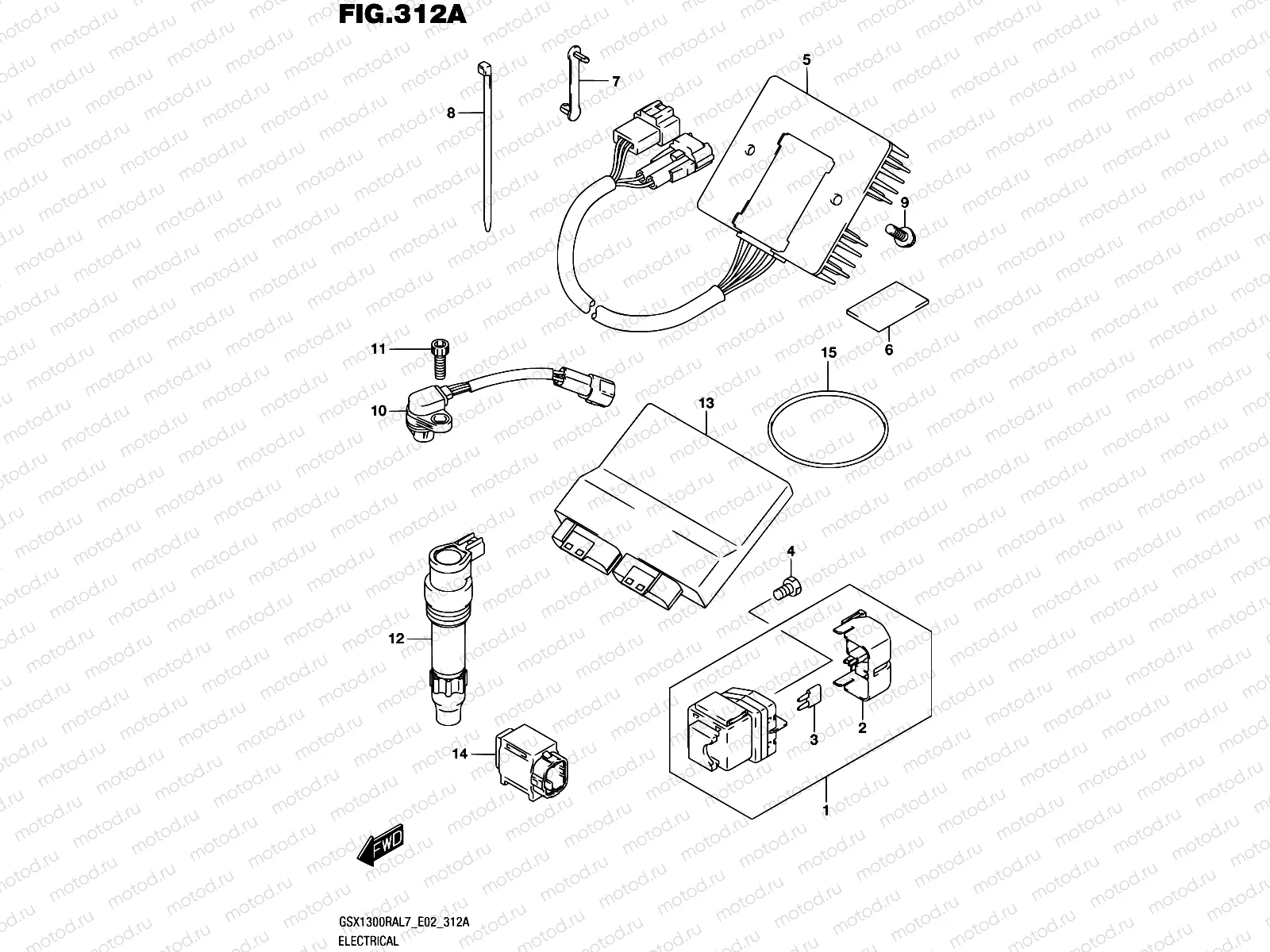 312A - ELECTRICAL (GSX1300RAL7 E02)