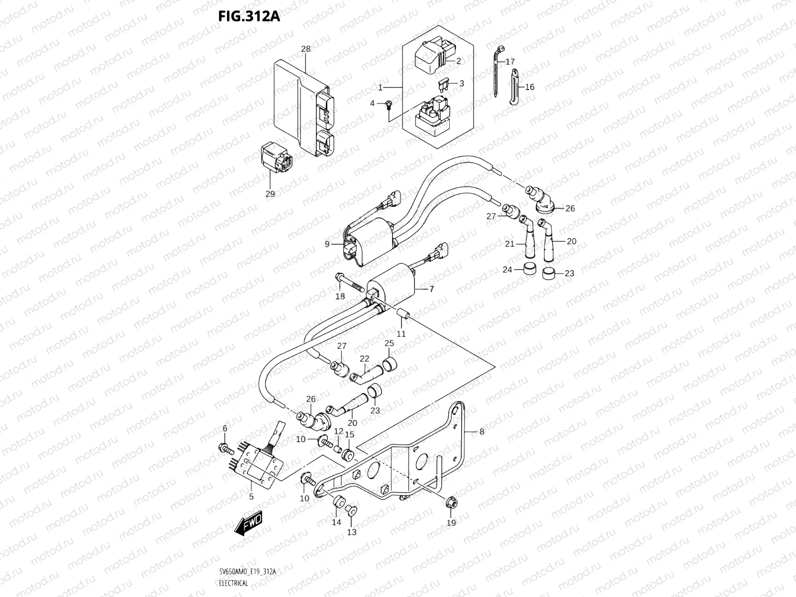 312A - ELECTRICAL (SV650A,SV650XA)