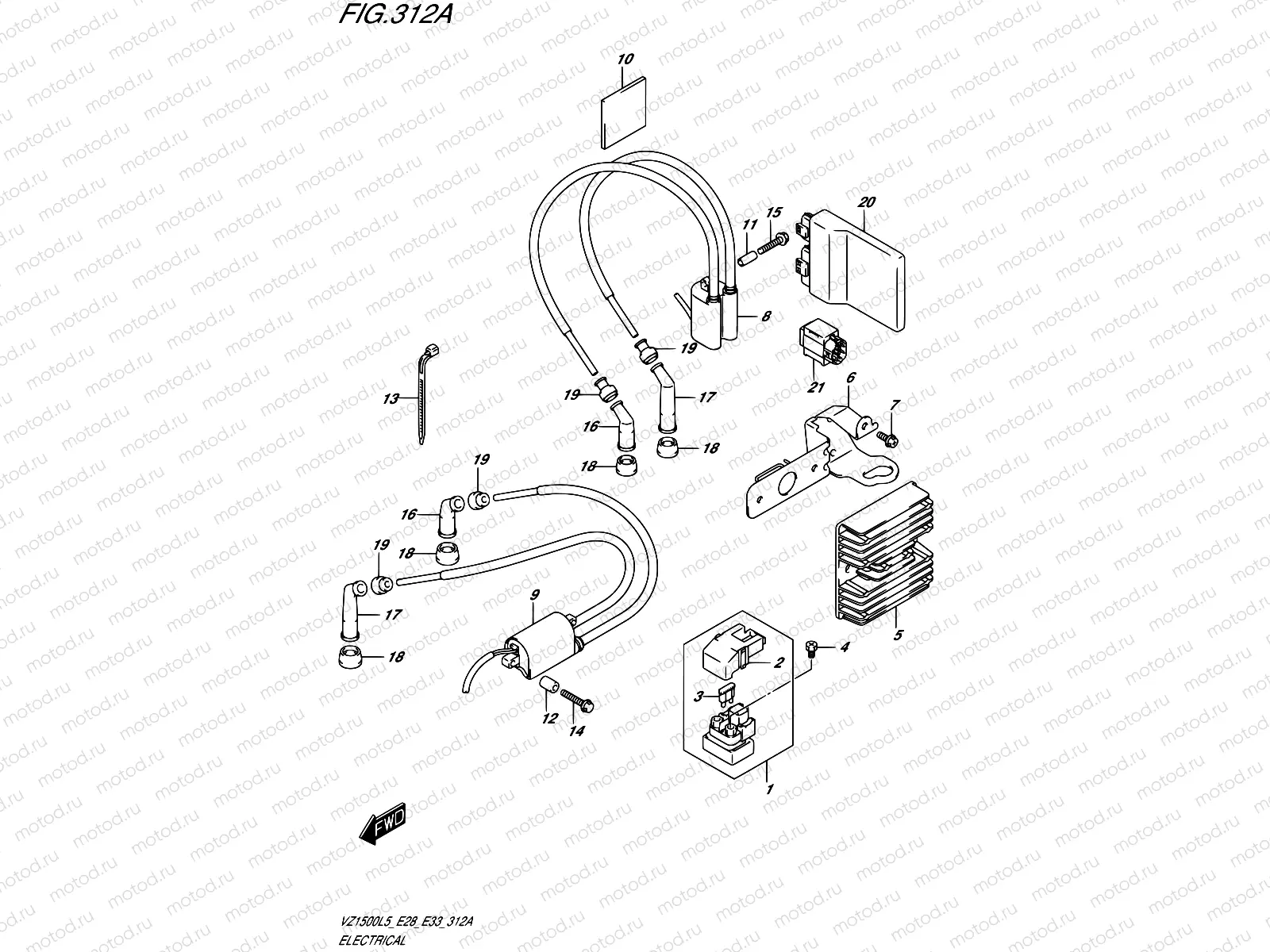 312A - ELECTRICAL (VZ1500L5 E28)