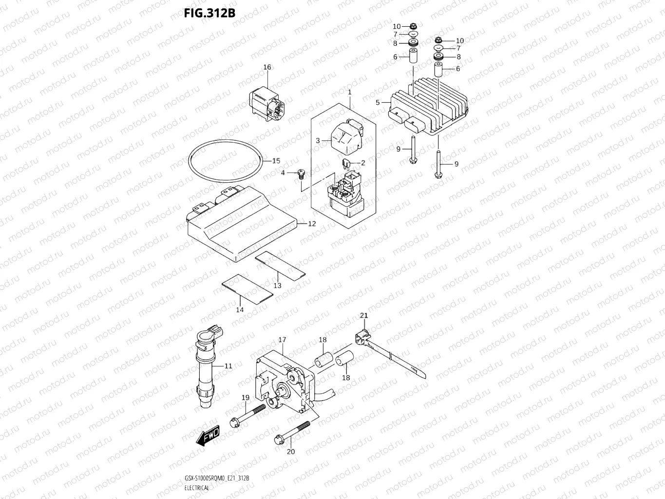312B - ELECTRICAL (GSX-S1000STQ:E21)