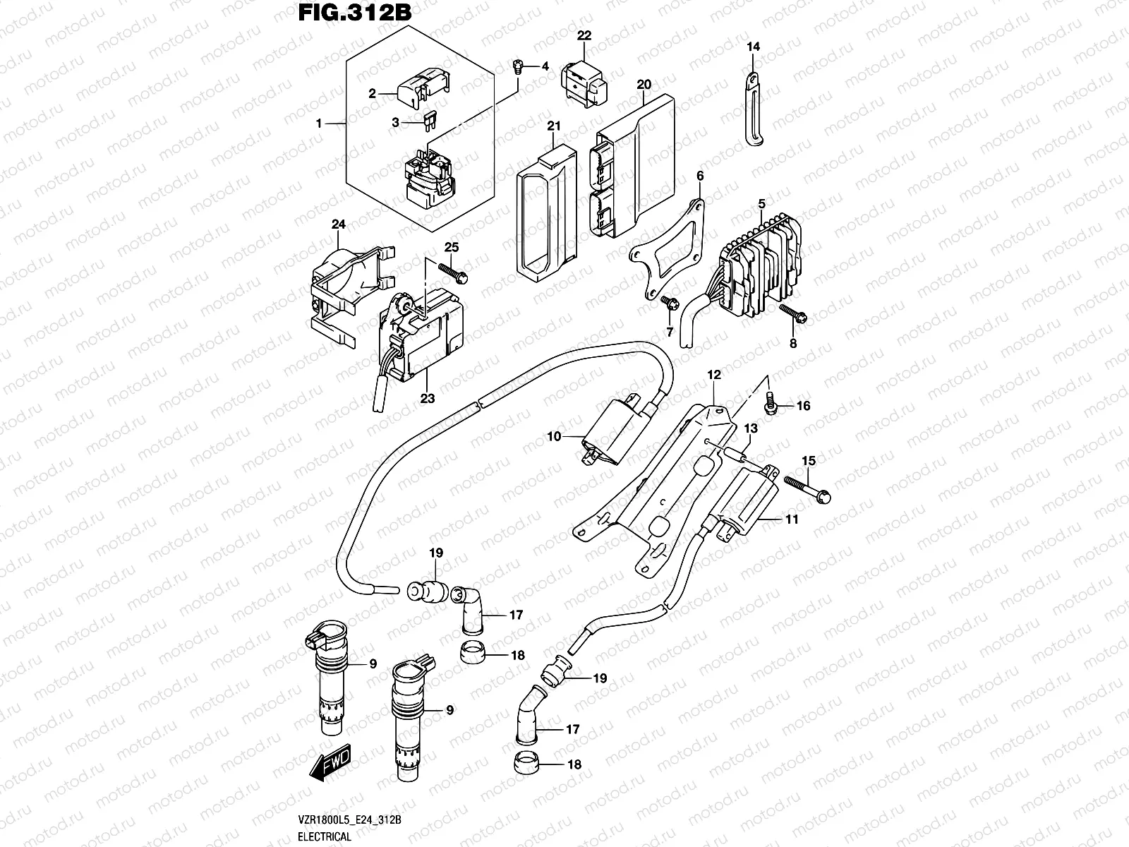 312B - ELECTRICAL (VZR1800BZL5 E24)