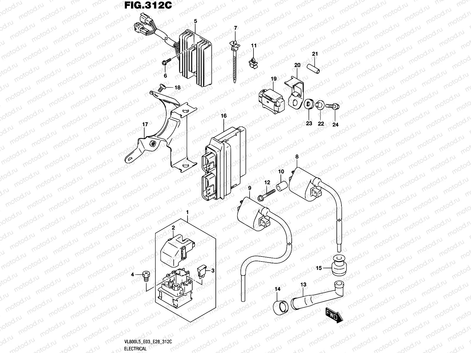 312C - ELECTRICAL (VL800TL5 E03)