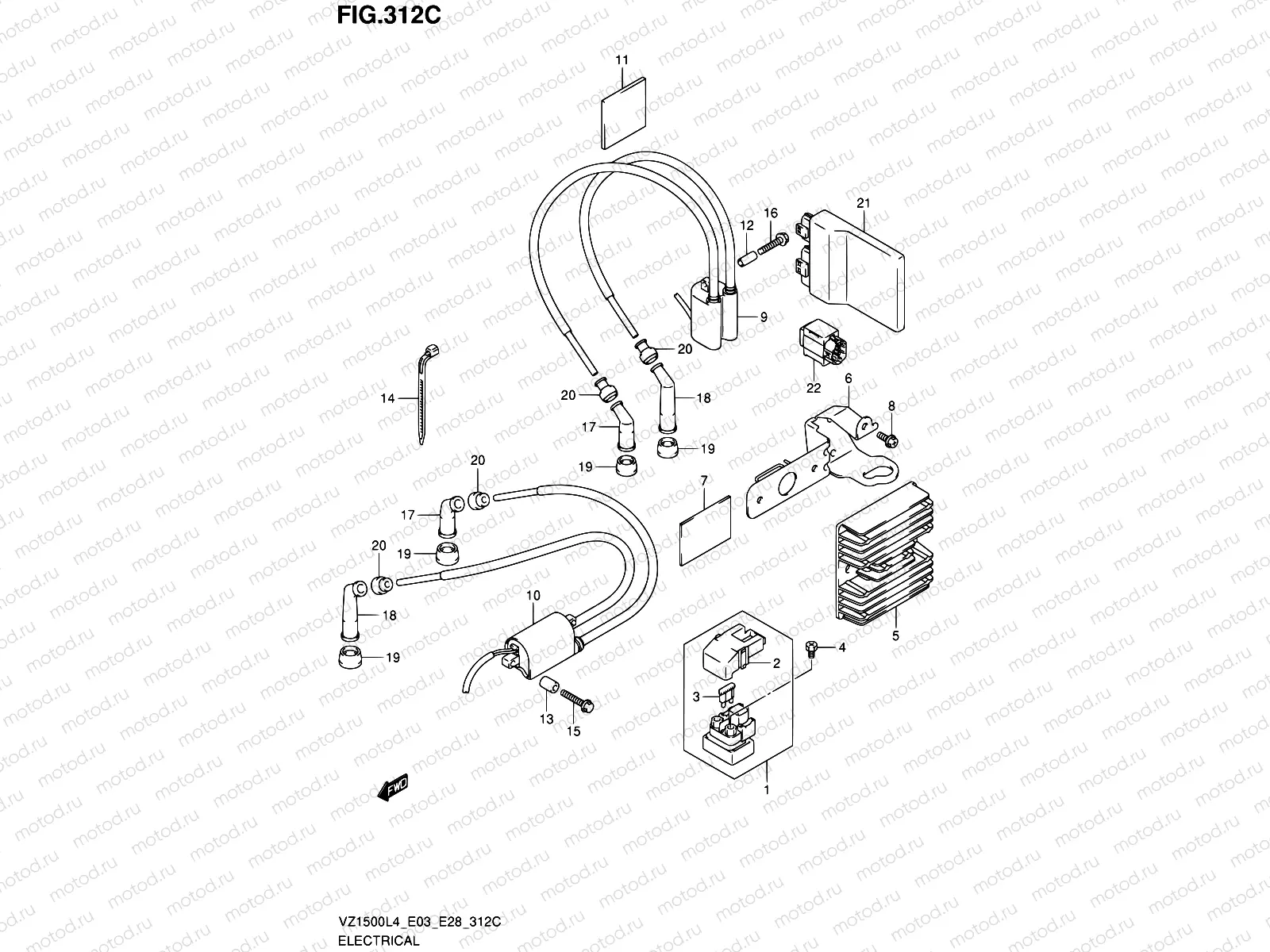 312C - ELECTRICAL (VZ1500L4 E33)