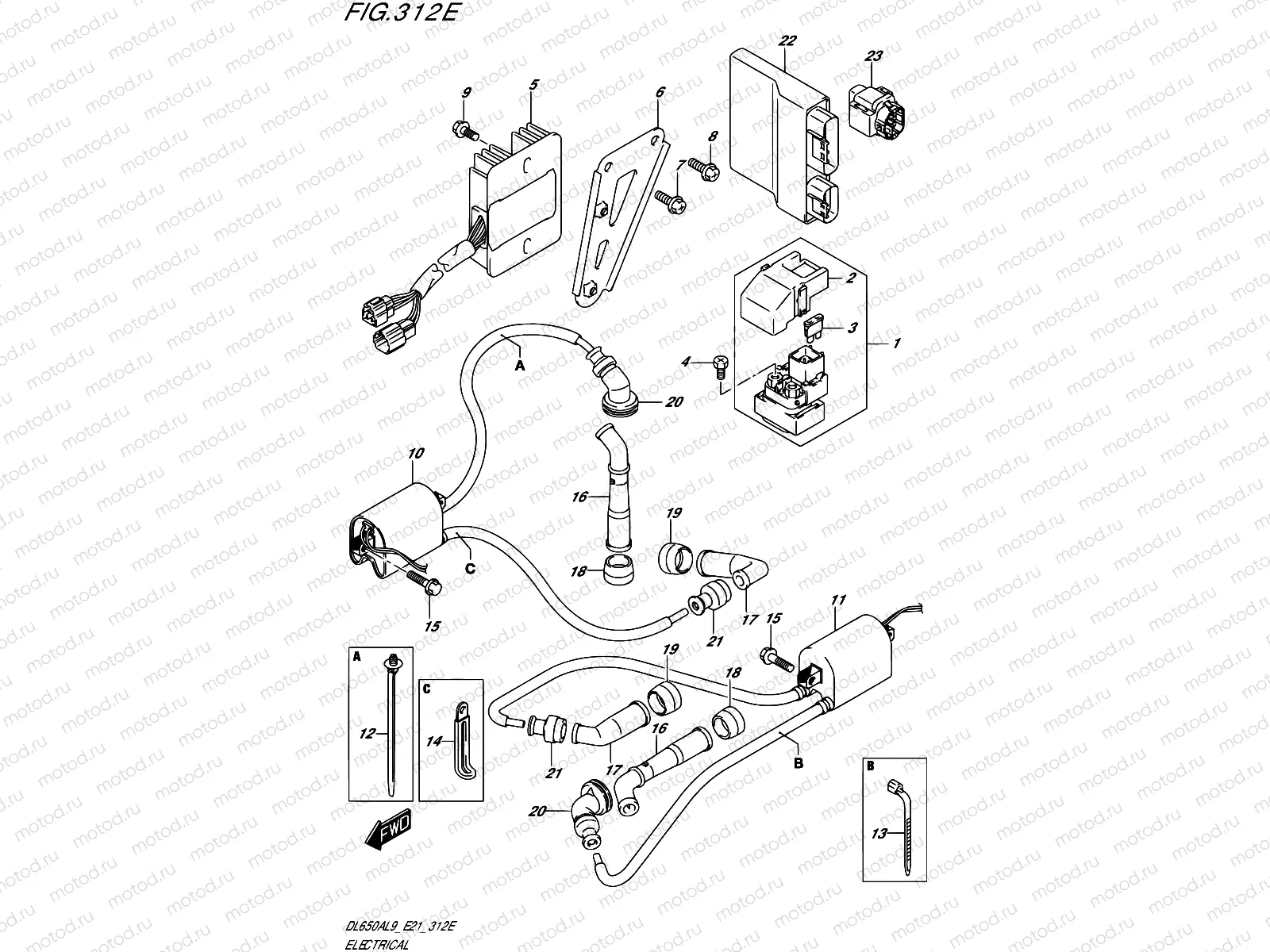 312E - ELECTRICAL (DL650XAUE,DL650AUE)