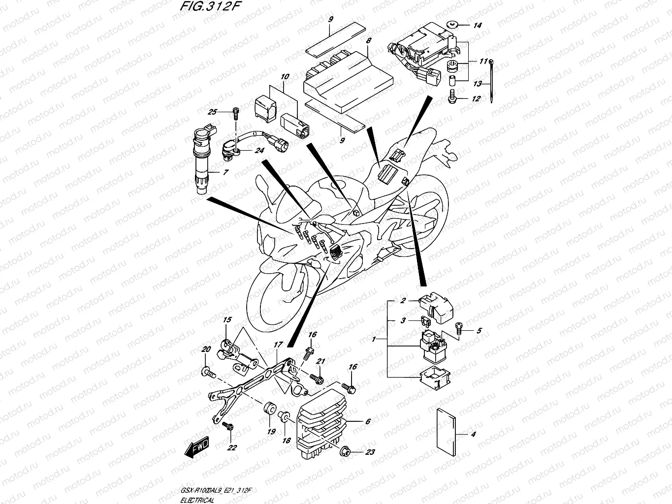 312F - ELECTRICAL (GSX-R1000A)