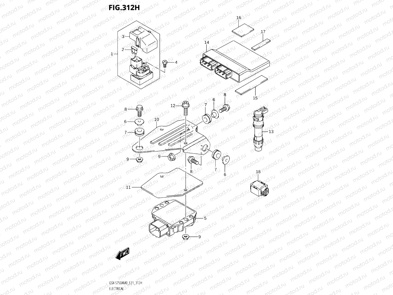 312H - ELECTRICAL (GSX-S750UQZ)