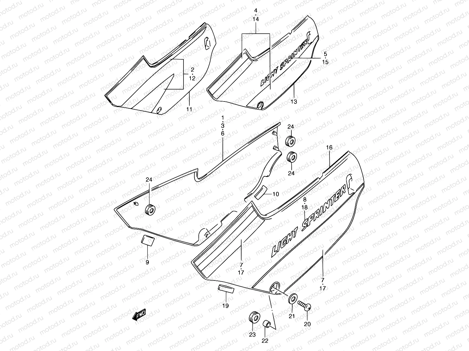 31A - FRAME COVER (MODEL J)