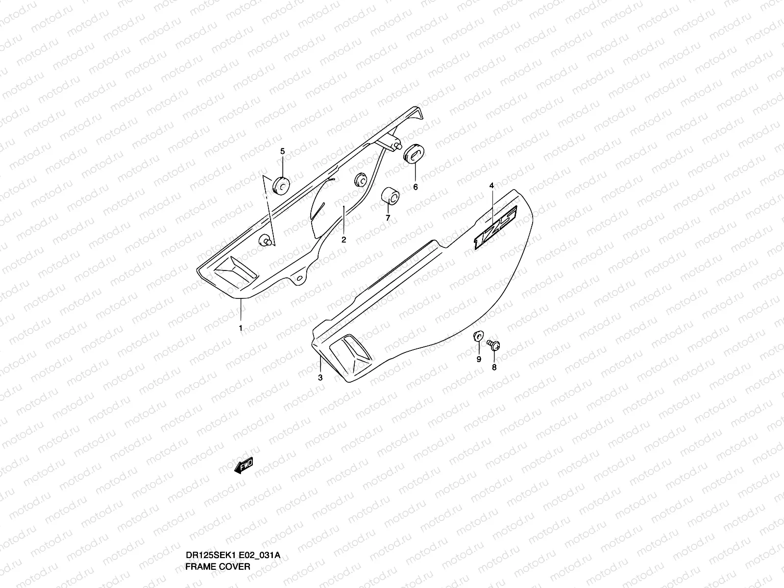 31A - FRAME COVER (MODEL K2)