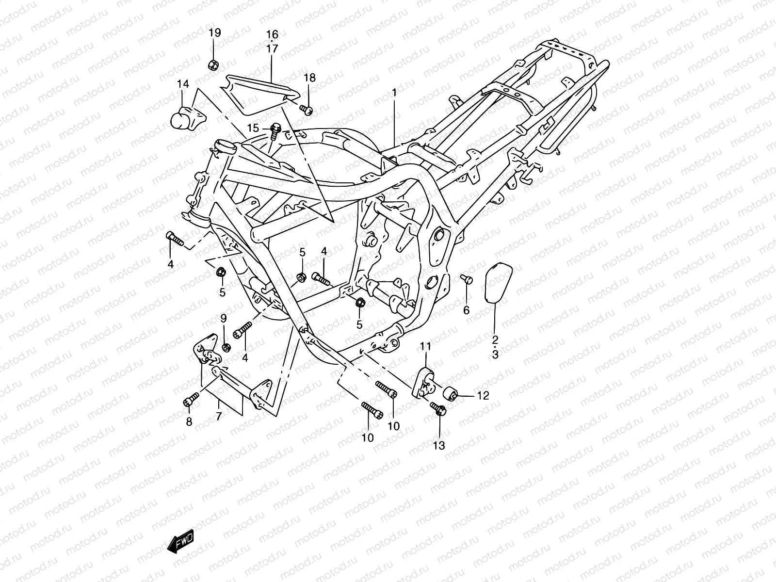 31A - FRAME (GSF1200SAV)