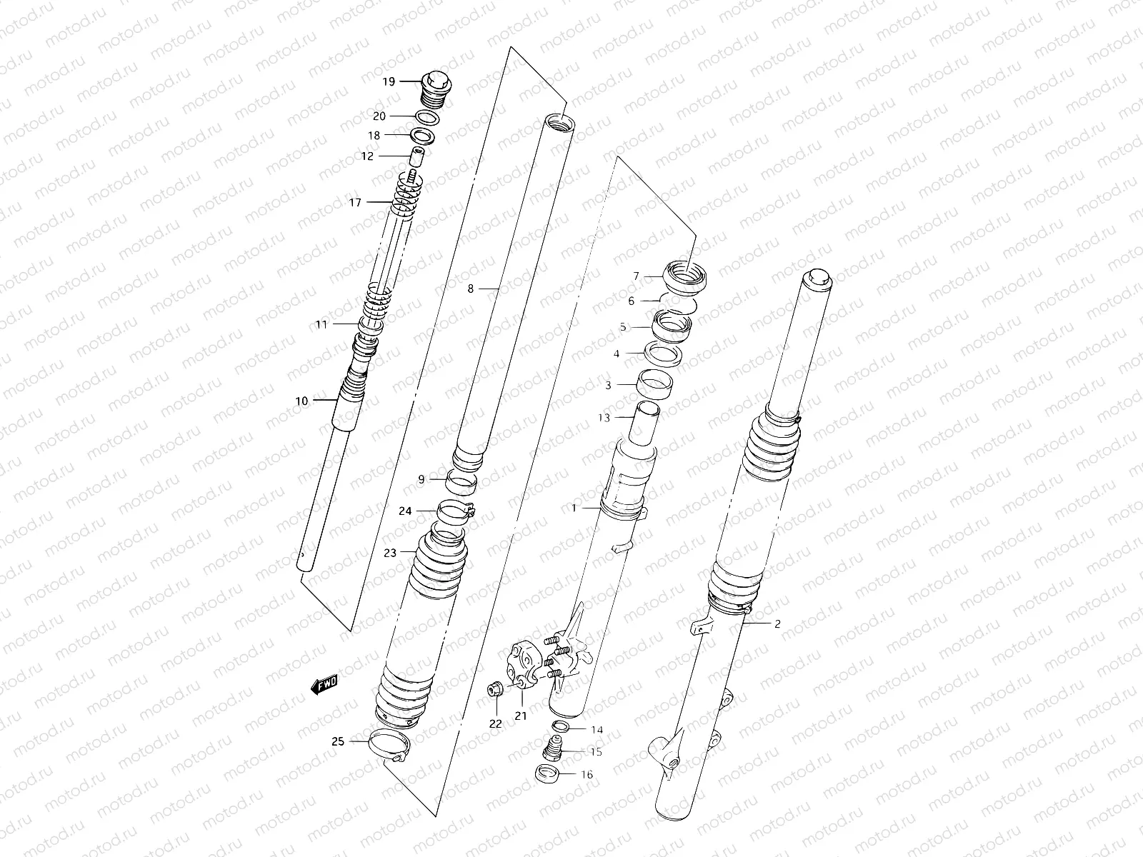 31A - FRONT DAMPER (MODEL R)
