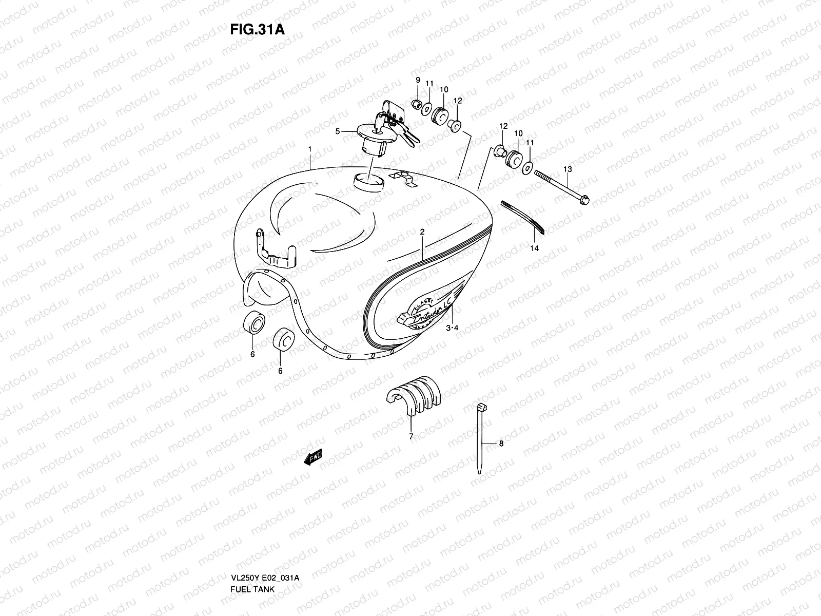 31A - FUEL TANK (MODEL K1)
