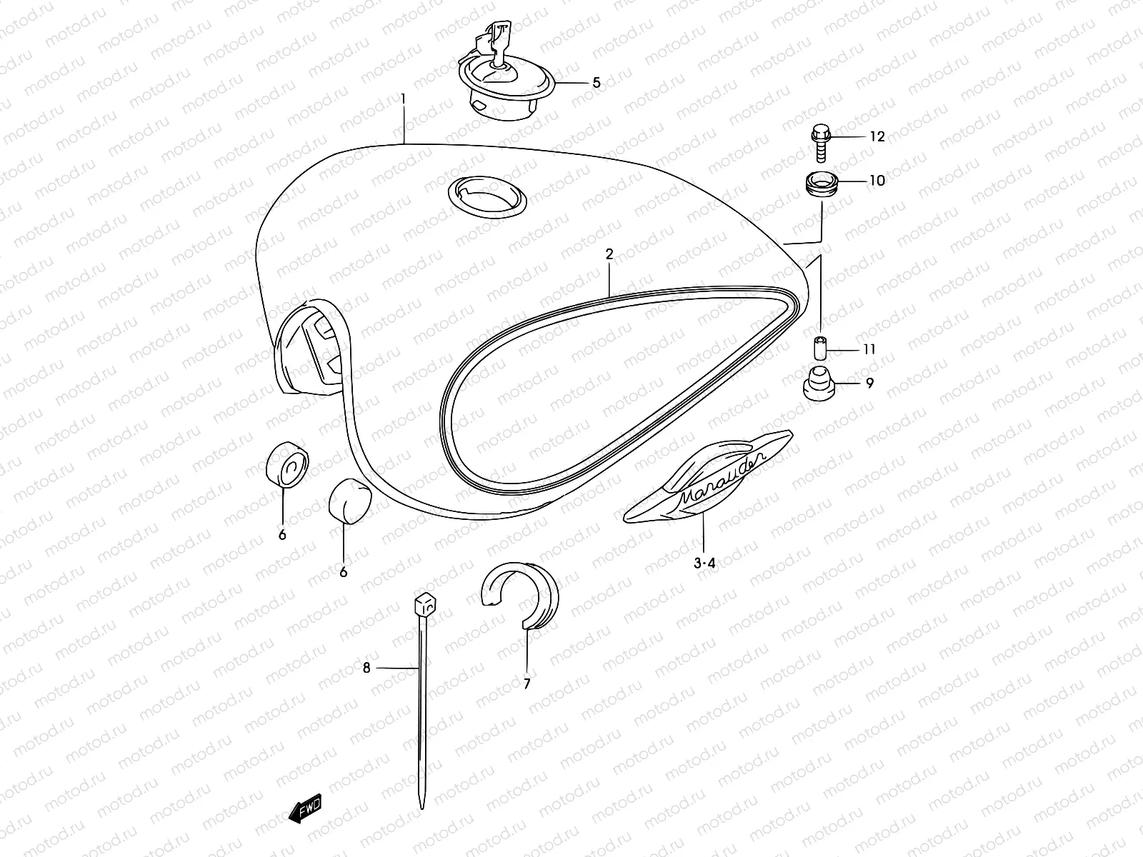 31A - FUEL TANK (MODEL K3)
