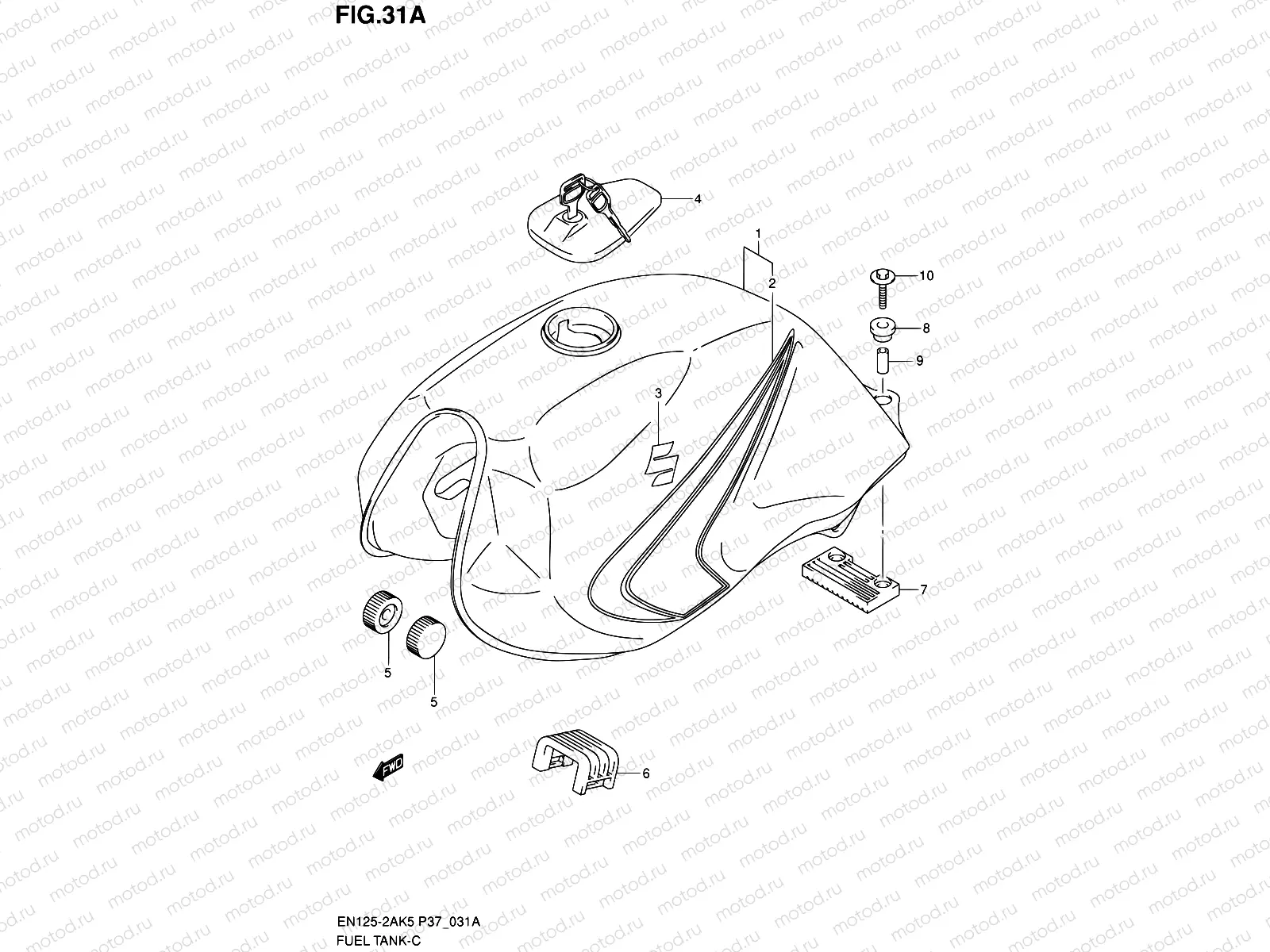 31A - FUEL TANK (MODEL K6)