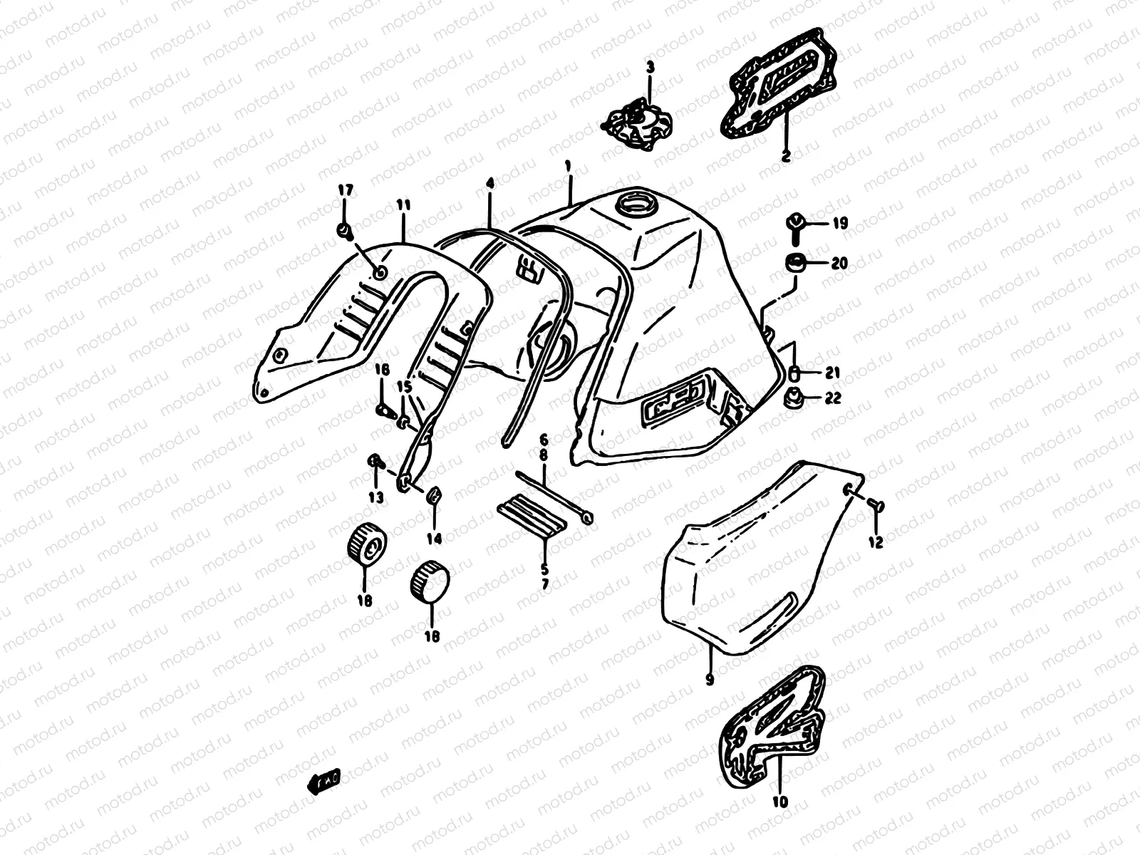 31A - FUEL TANK (MODEL P)