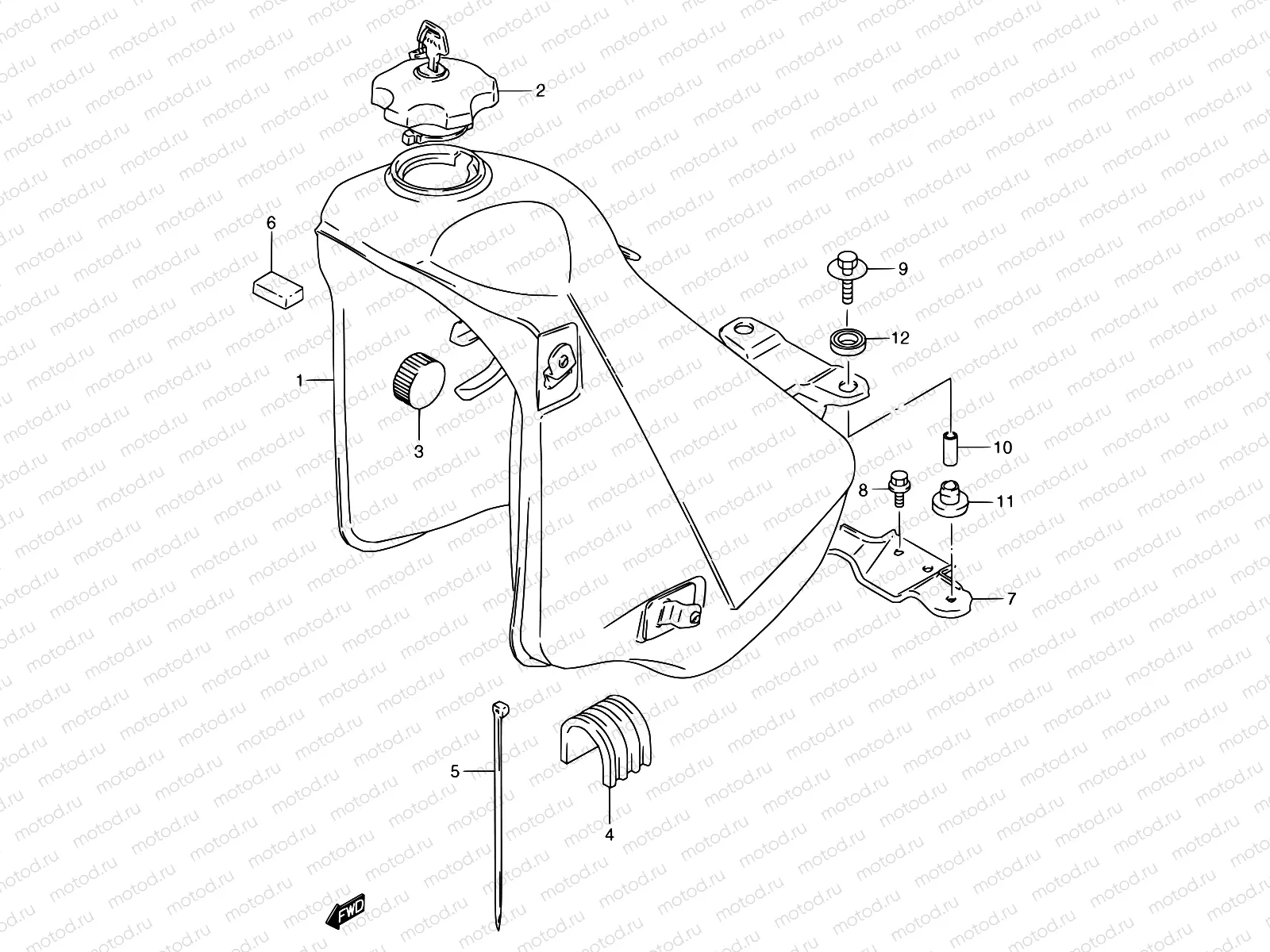 31A - FUEL TANK (MODEL R)