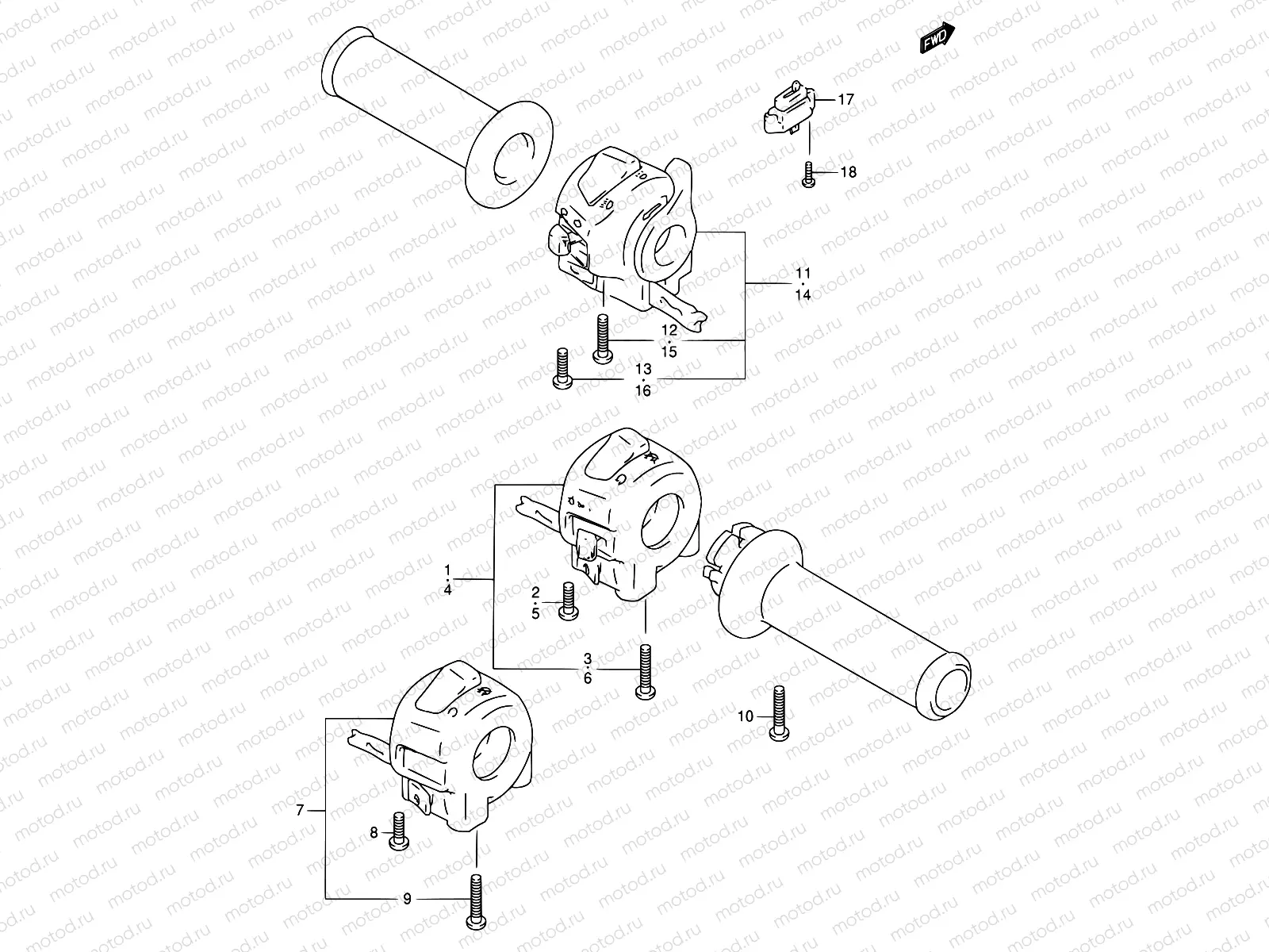 31A - HANDLE SWITCH (MODEL V/W/X)