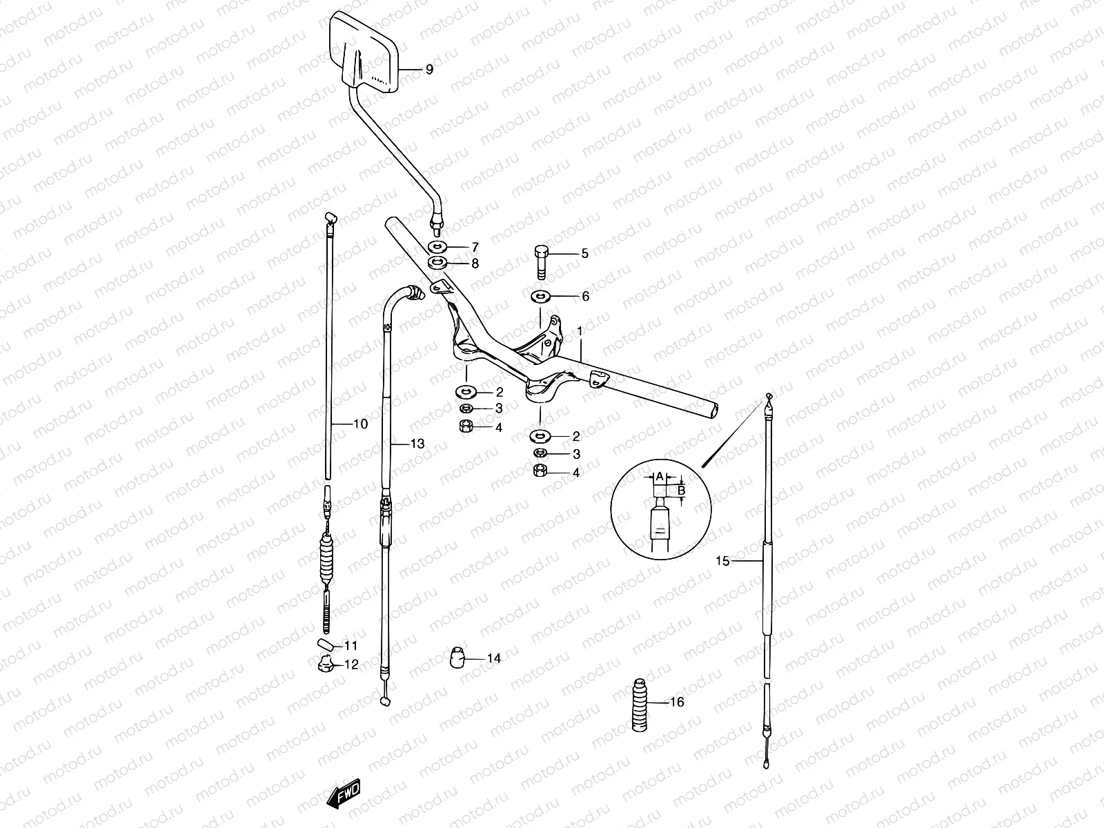 31A - HANDLEBAR (MODEL T)