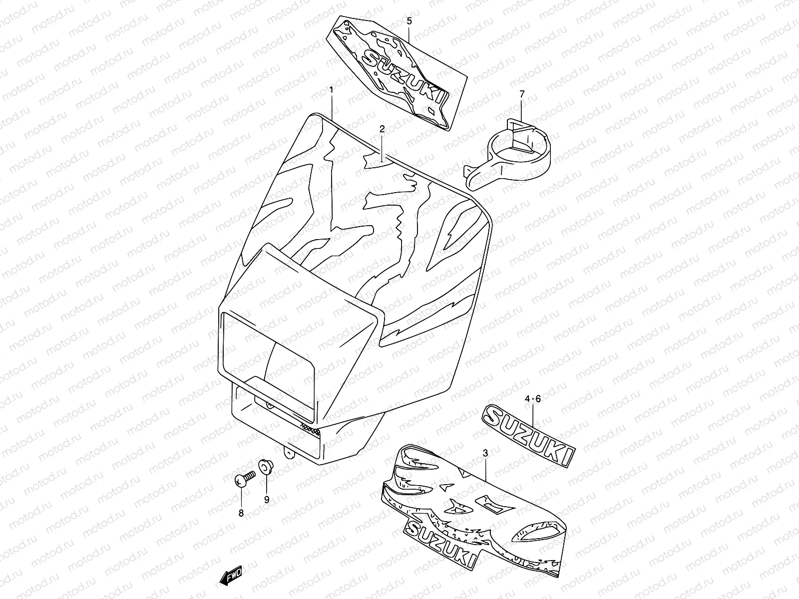 31A - HEADLAMP COVER (MODEL N/P/R/S/T)