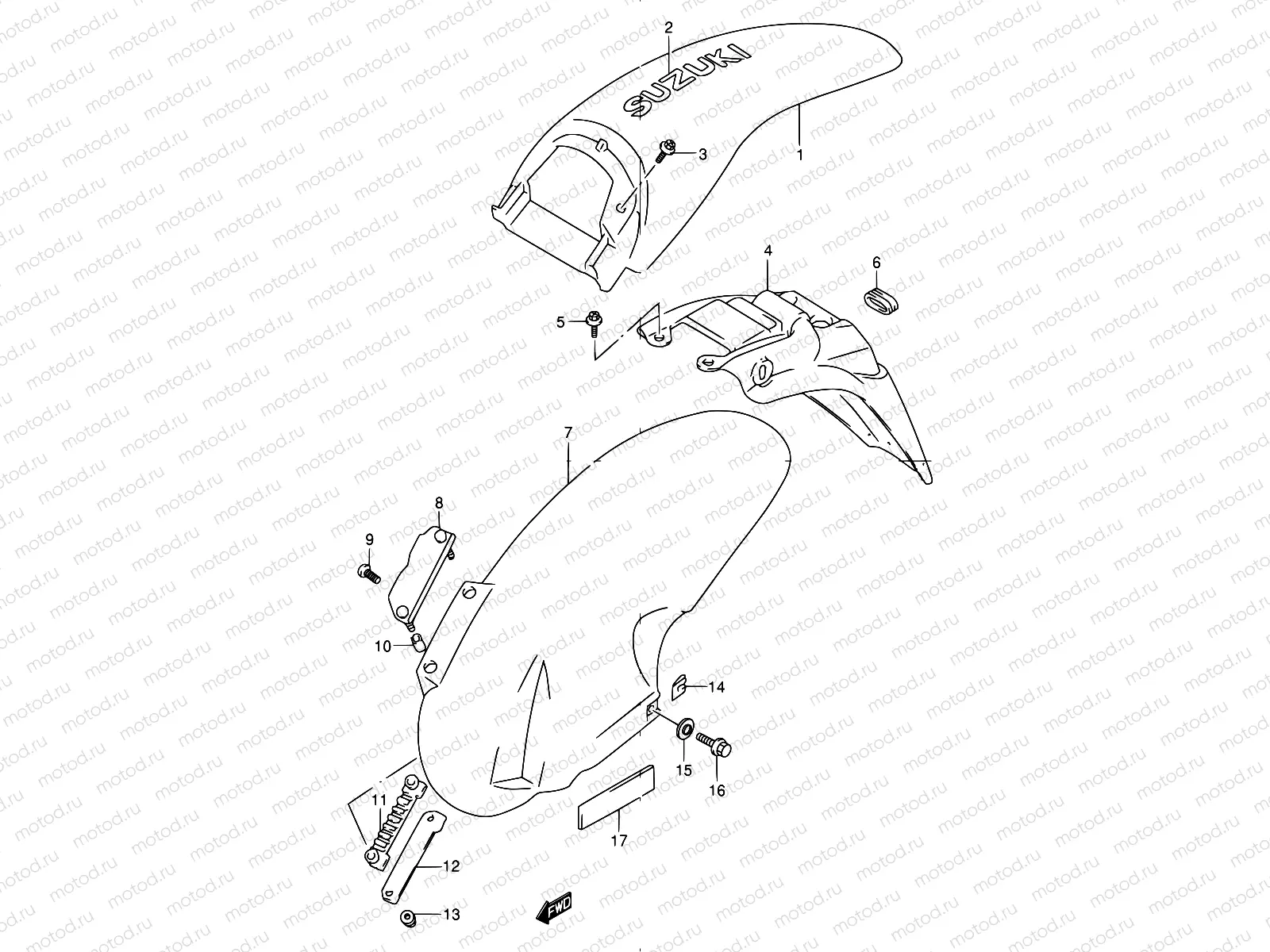 31A - REAR FENDER (MODEL Y)