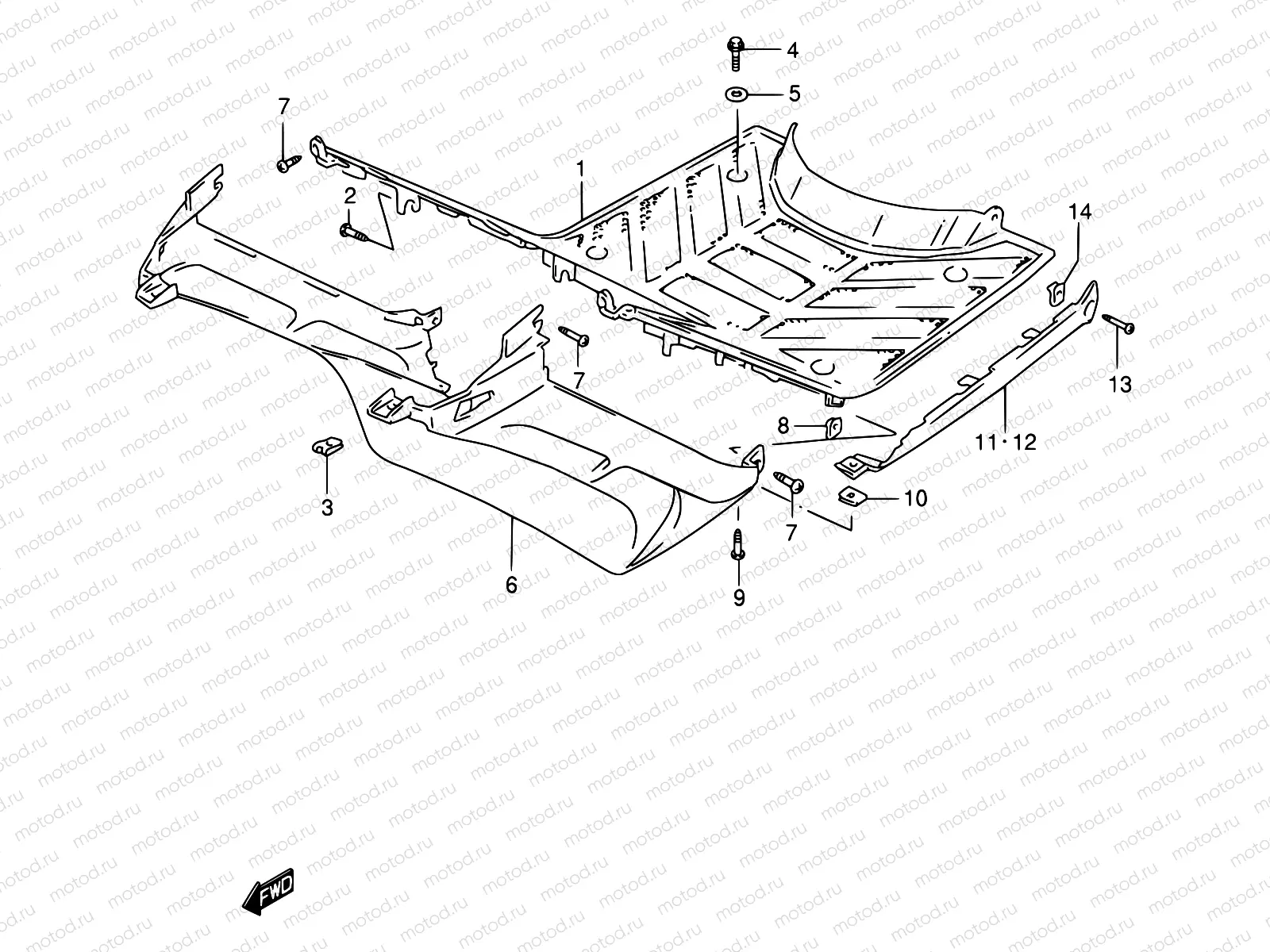 31A - REAR LEG SHIELD (MODEL V/X/Y)
