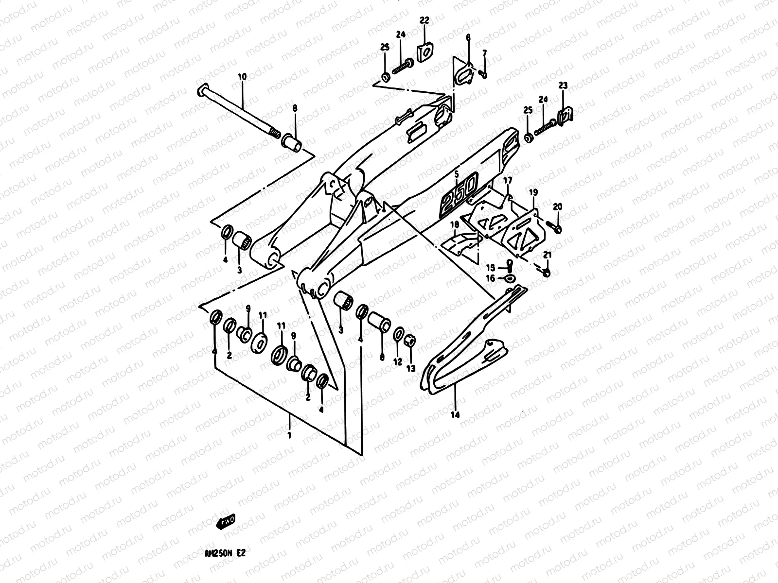 31A - REAR SWINGING ARM (MODEL M)