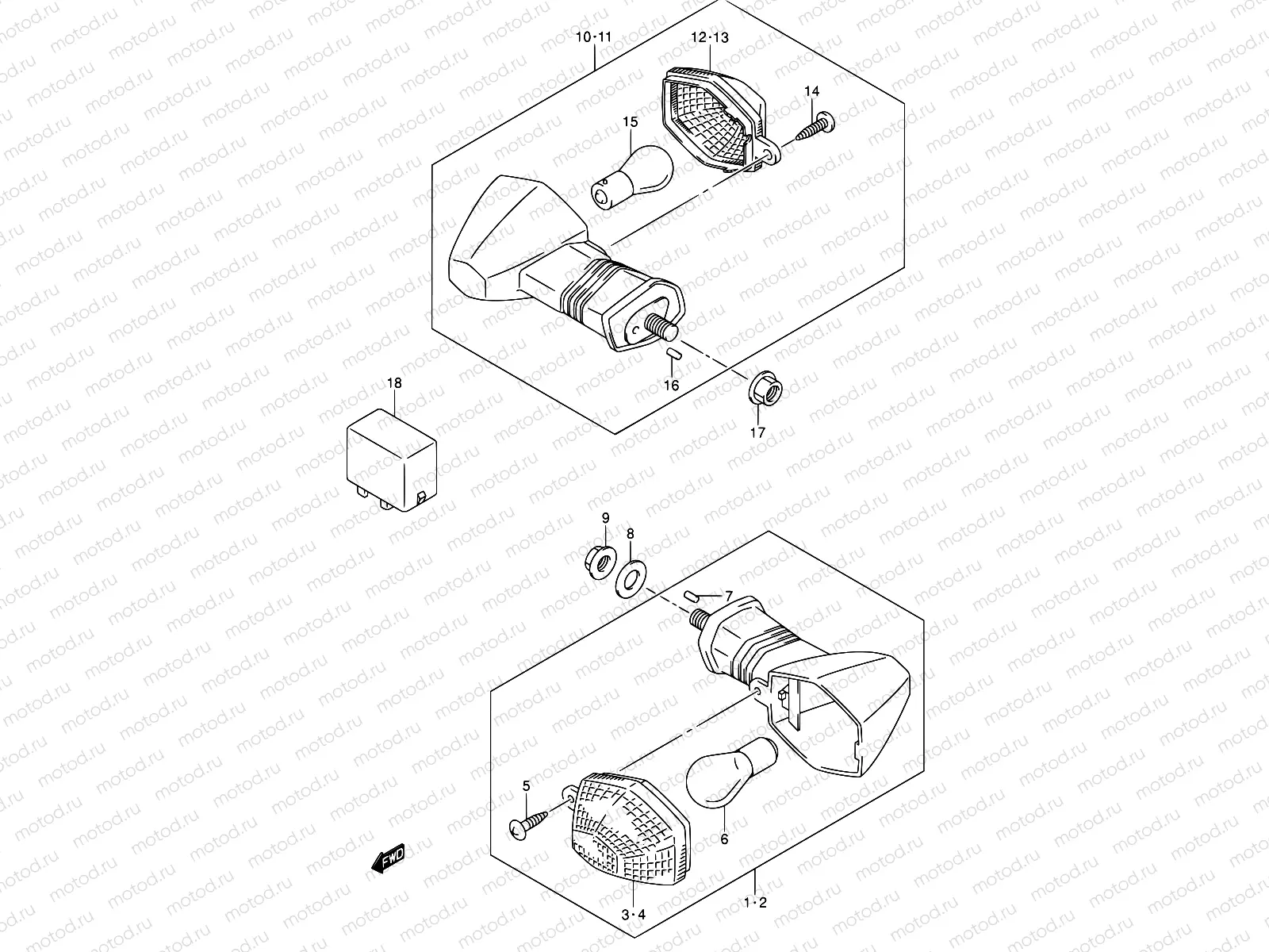31A - TURNSIGNAL LAMP (MODEL K4/K5/K6)
