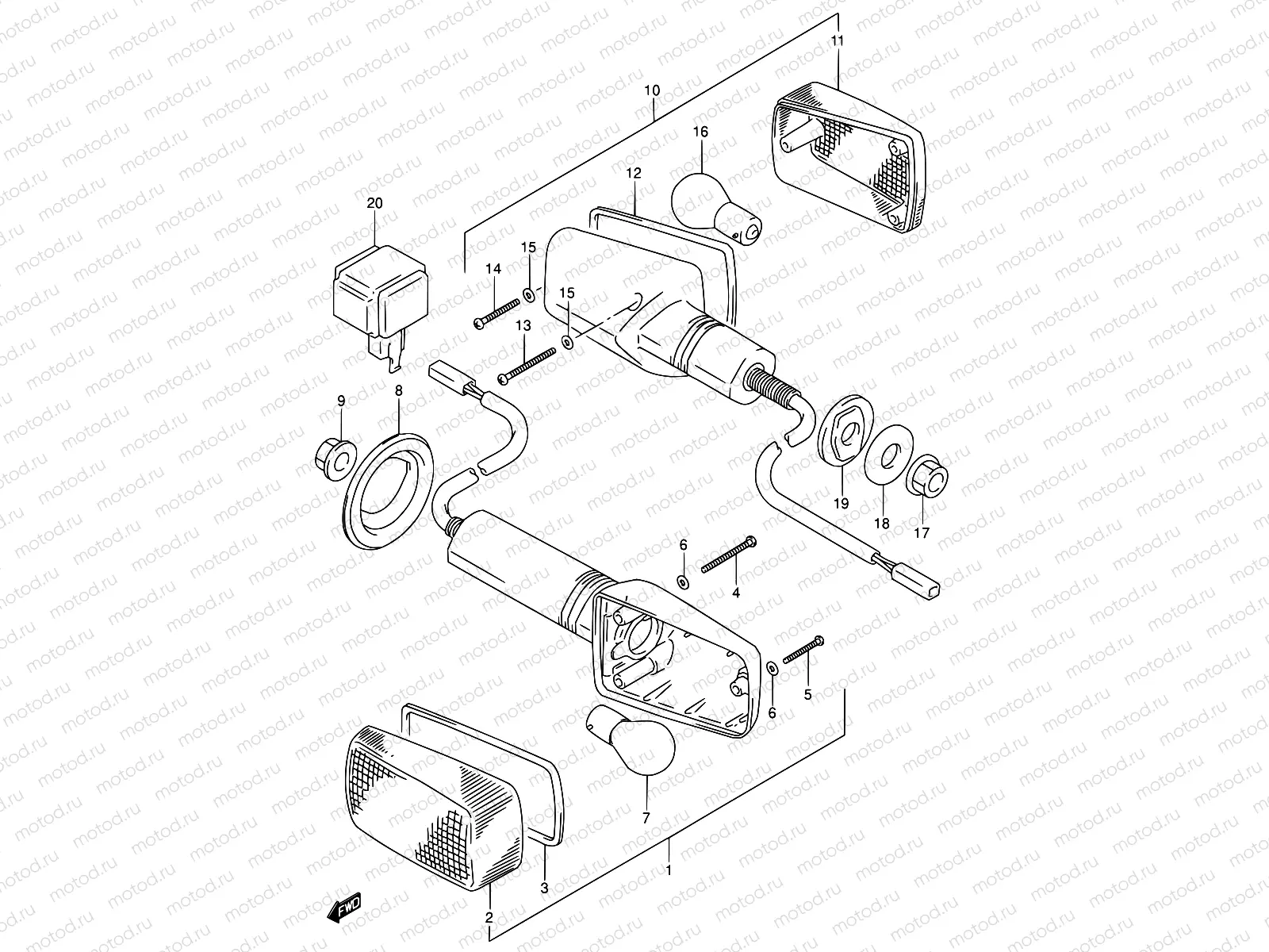 31A - TURNSIGNAL LAMP (MODEL S)