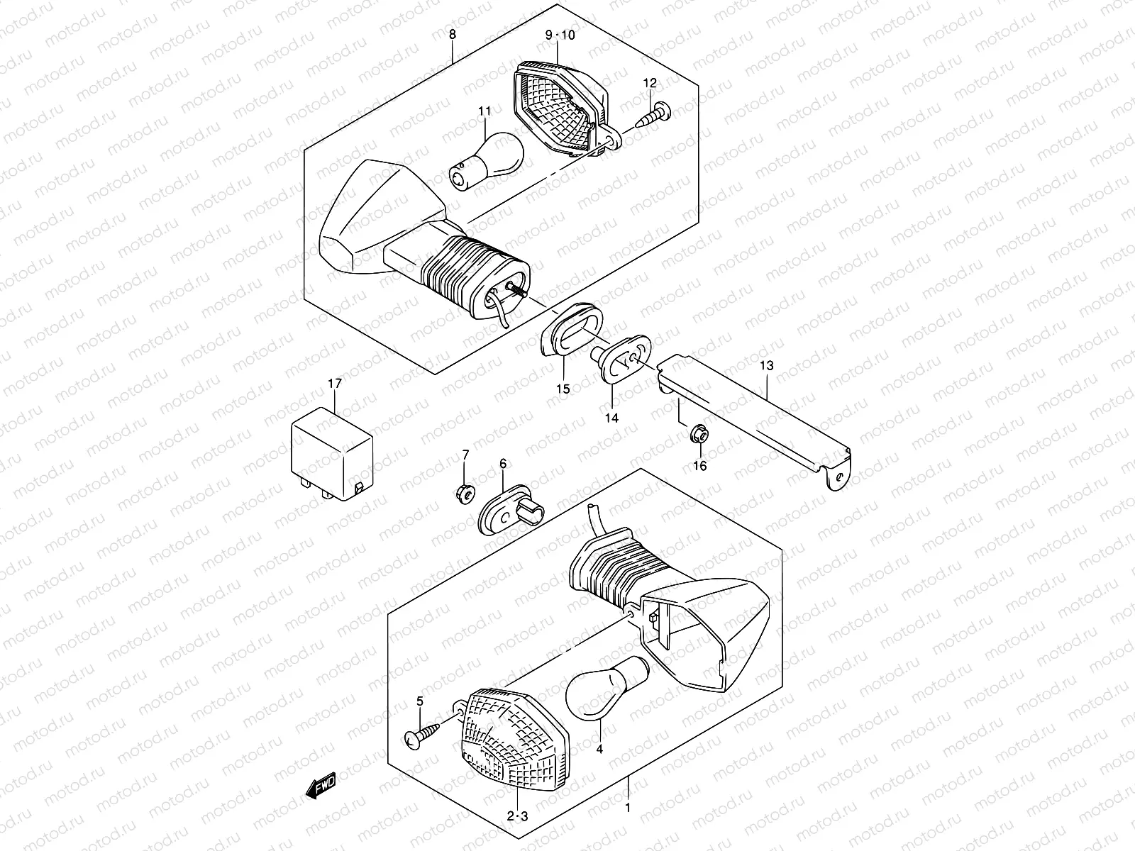 31A - TURNSIGNAL LAMP (SV1000/U1/U2)
