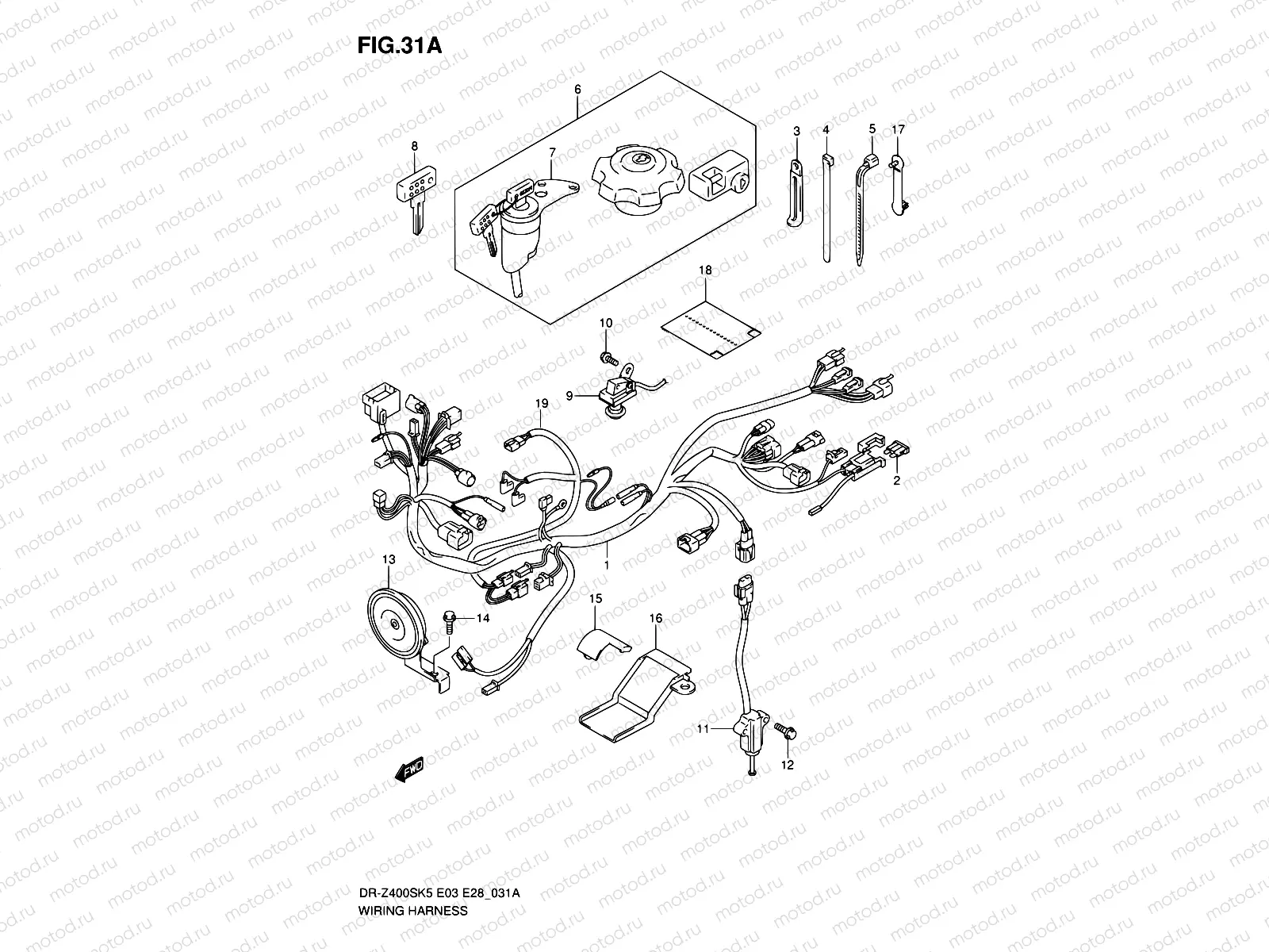 31A - WIRING HARNESS (MODEL K6/K7/K8/K9)