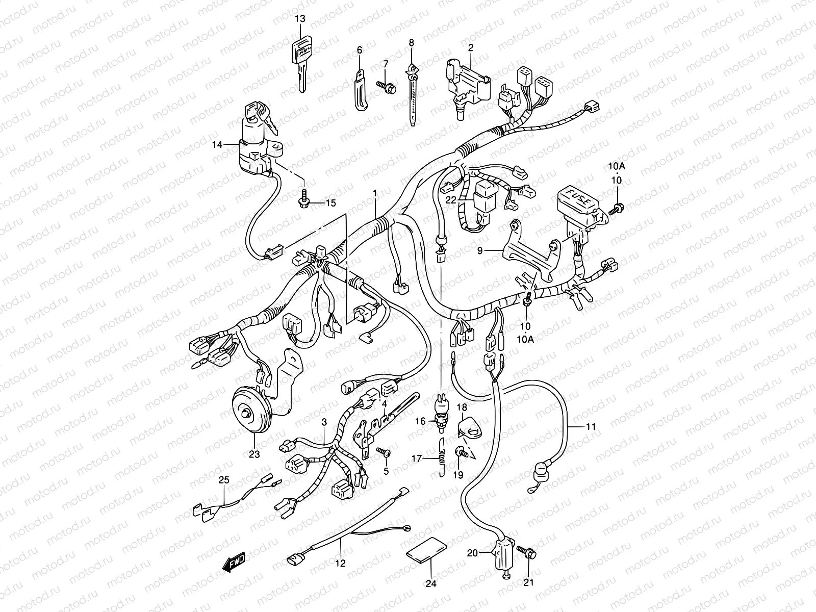 31A - WIRING HARNESS (MODEL S/T/V/W)