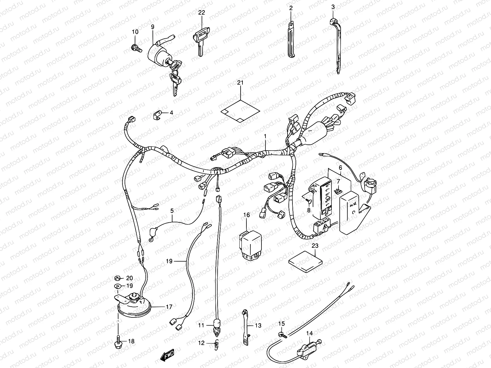 31A - WIRING HARNESS (MODEL T/V)