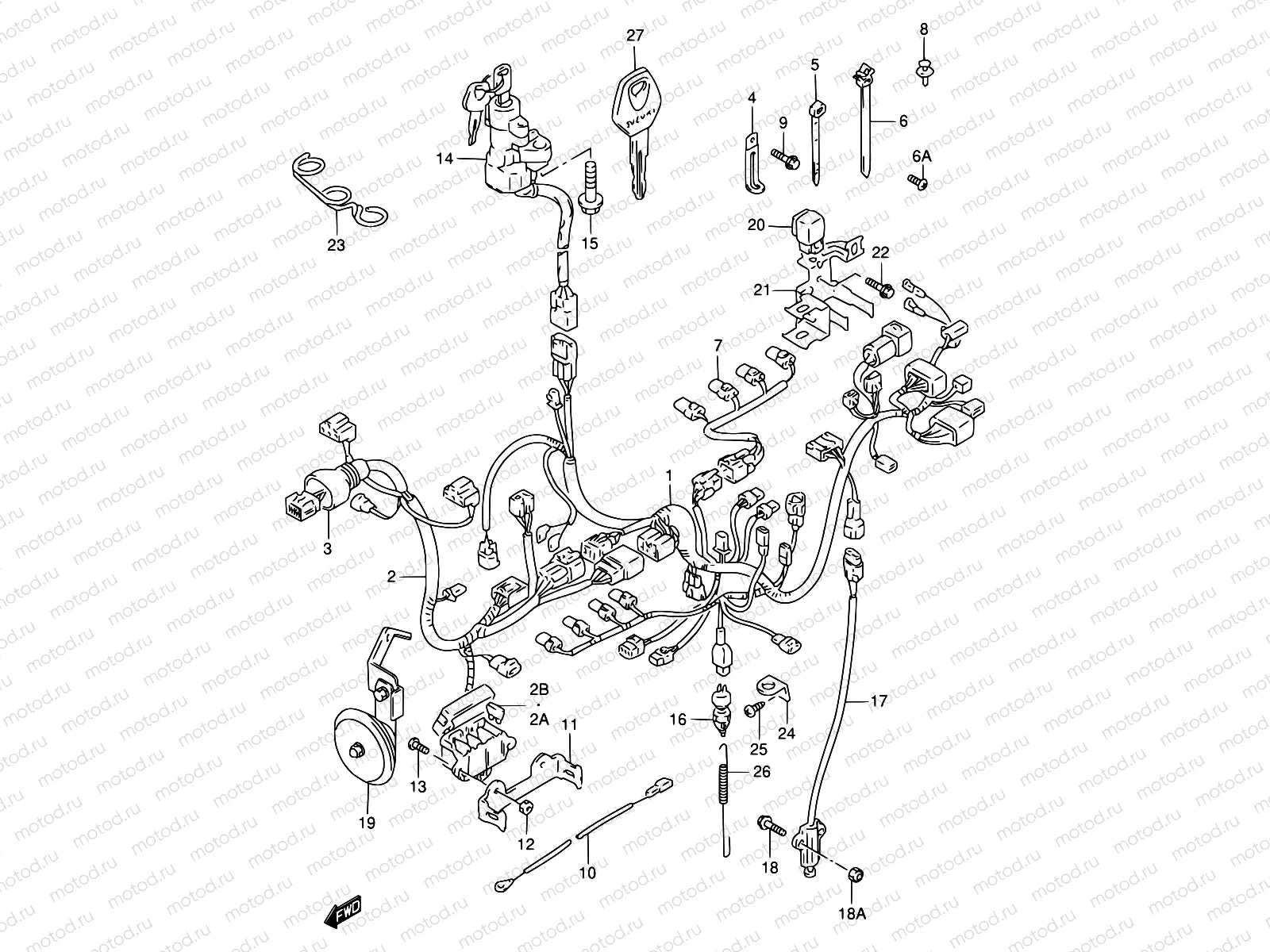31A - WIRING HARNESS (MODEL W/X)