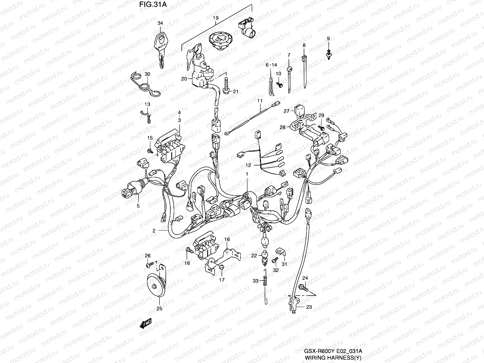 31A - WIRING HARNESS (MODEL Y)