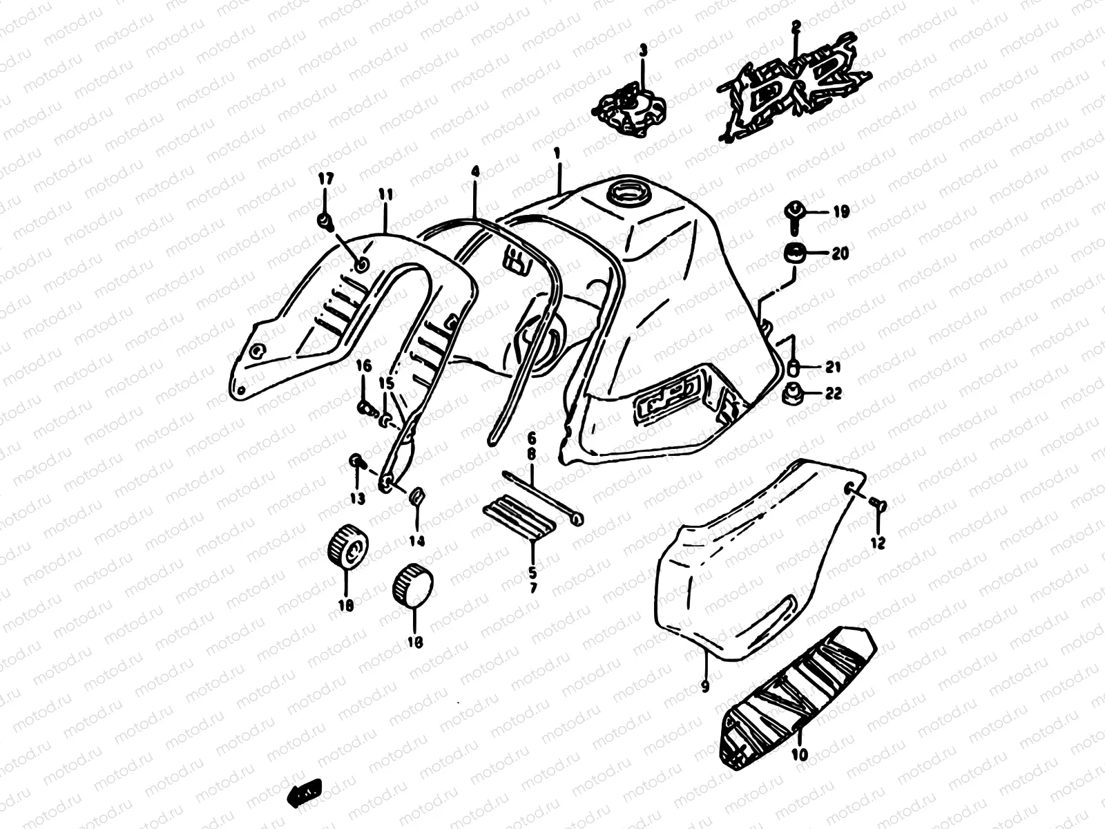 31B - FUEL TANK (MODEL R)