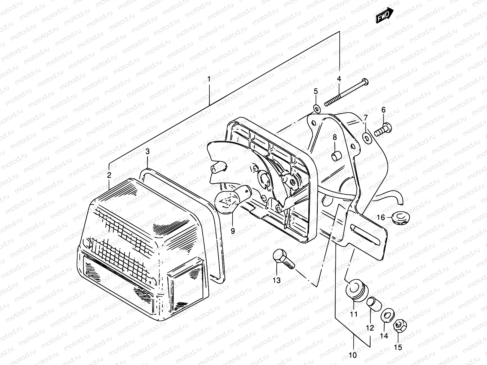 31B - REAR COMBINATION (MODEL N/R E30)