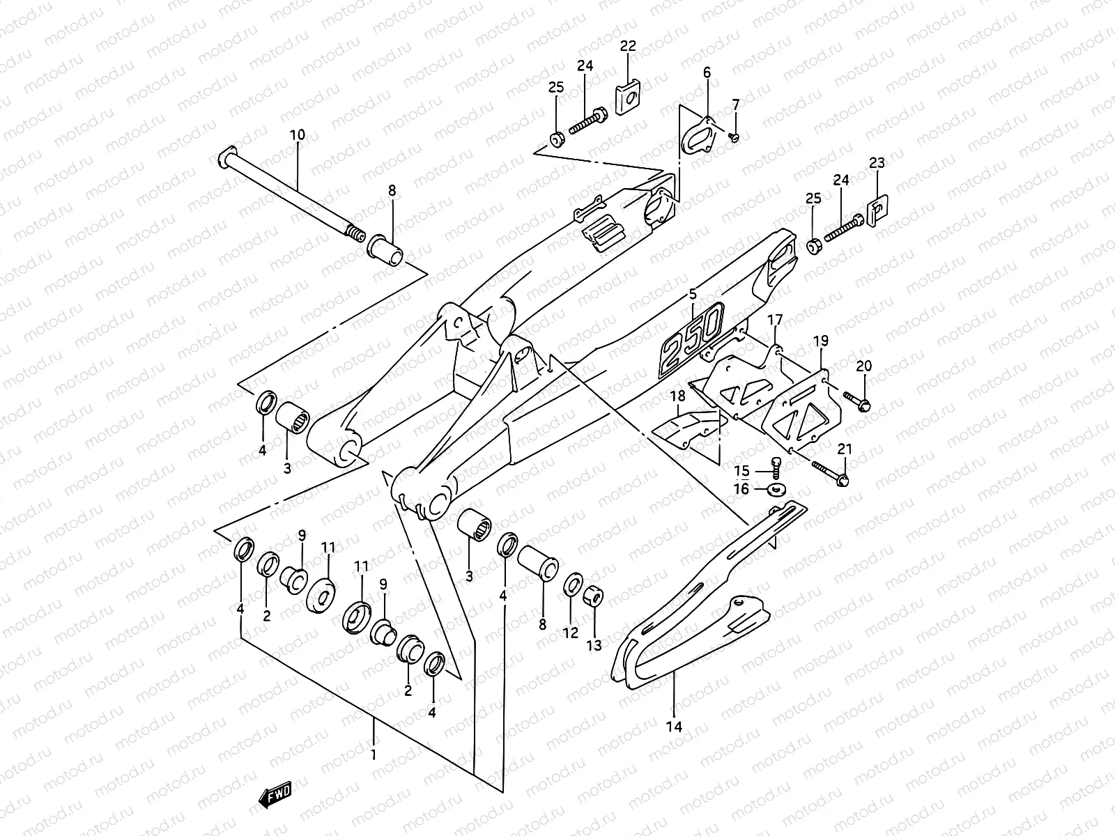 31B - REAR SWINGING ARM (MODEL N)
