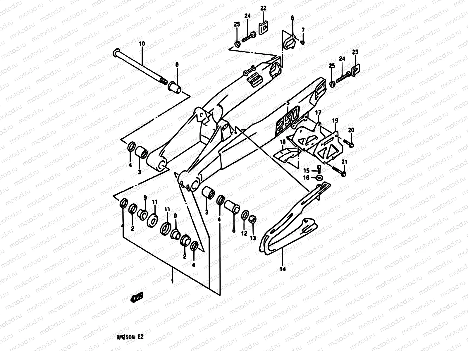 31B - REAR SWINGING ARM (MODEL N)