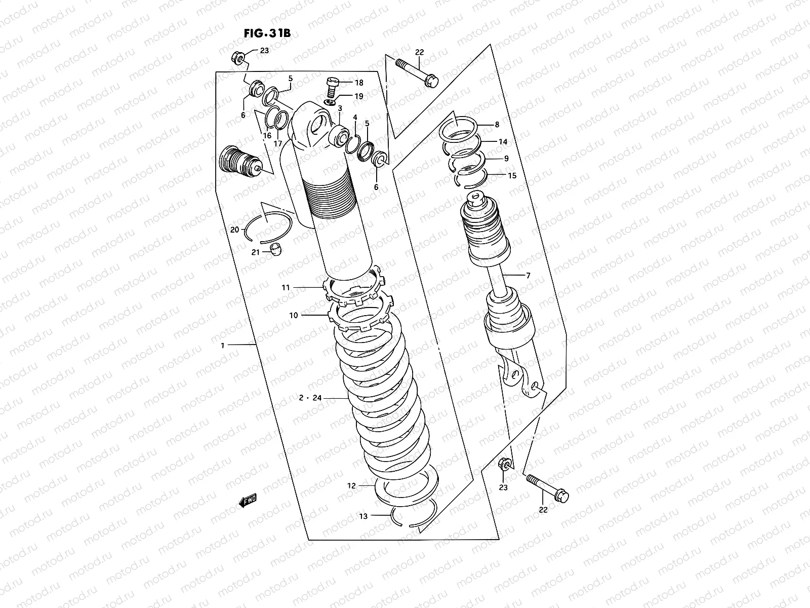 31B - SHOCK ABSORBER (MODEL R)