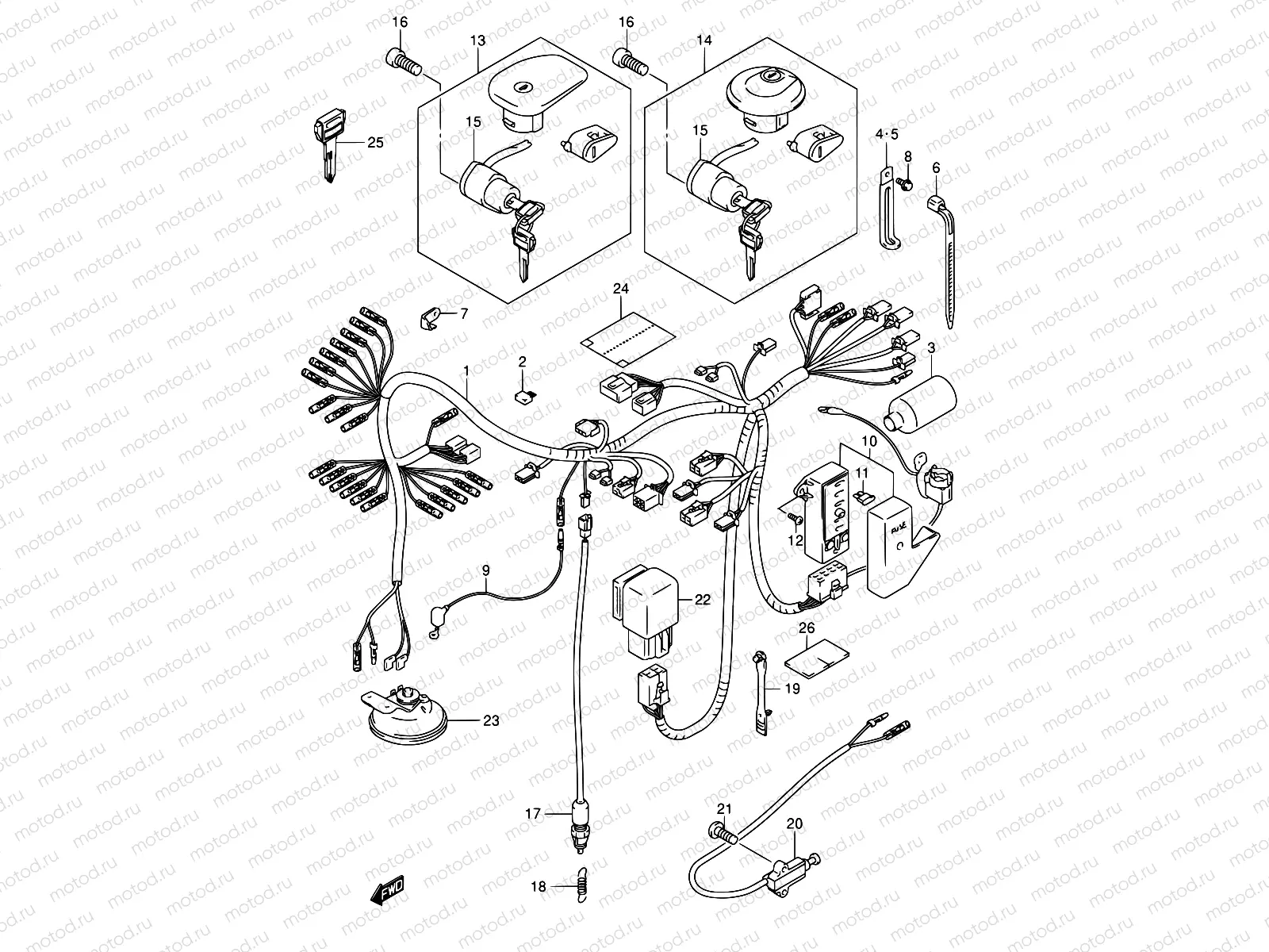31B - WIRING HARNESS (MODEL K5)