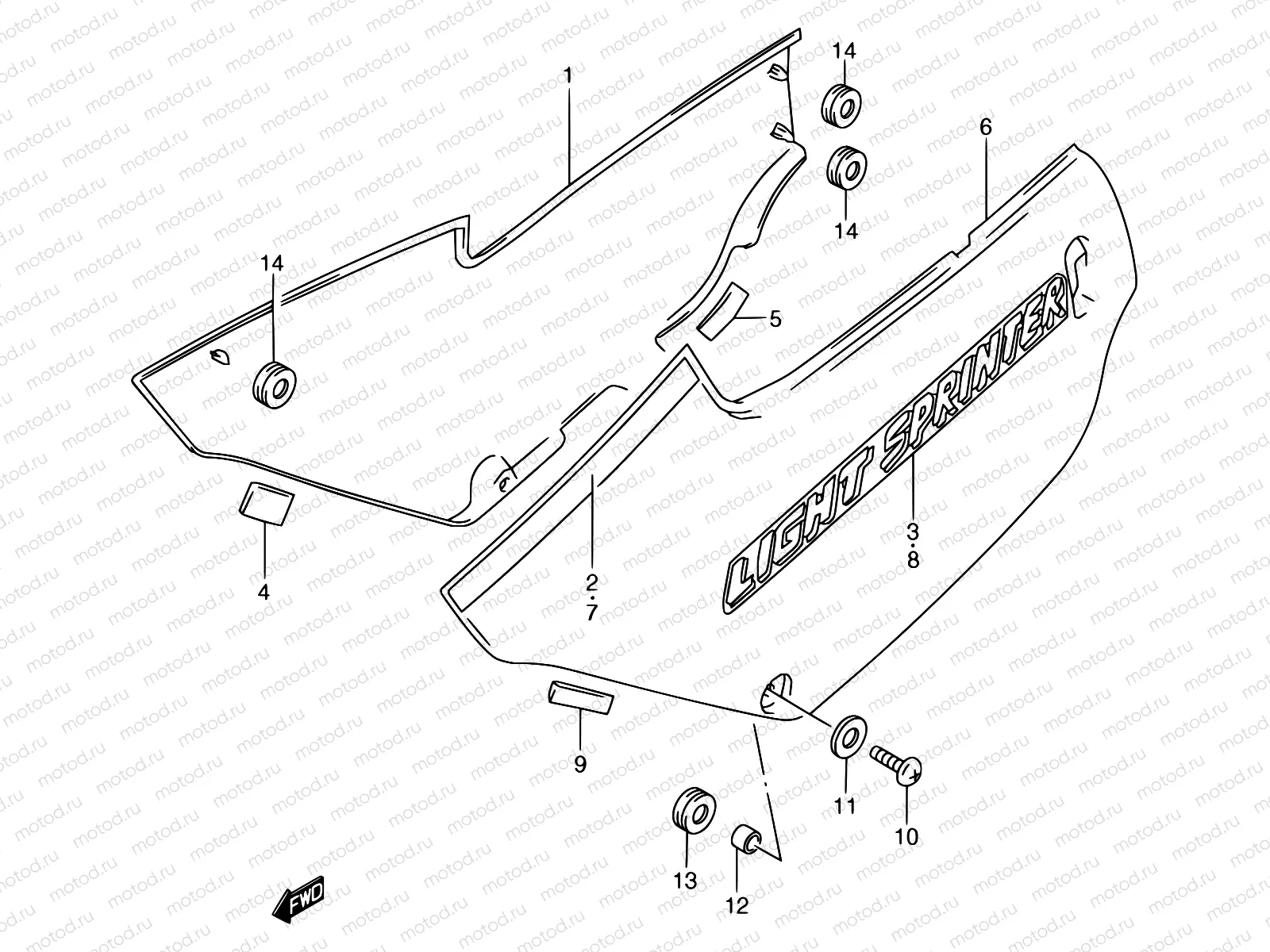 31C - FRAME COVER (MODEL M E22 AG3,1ZX)
