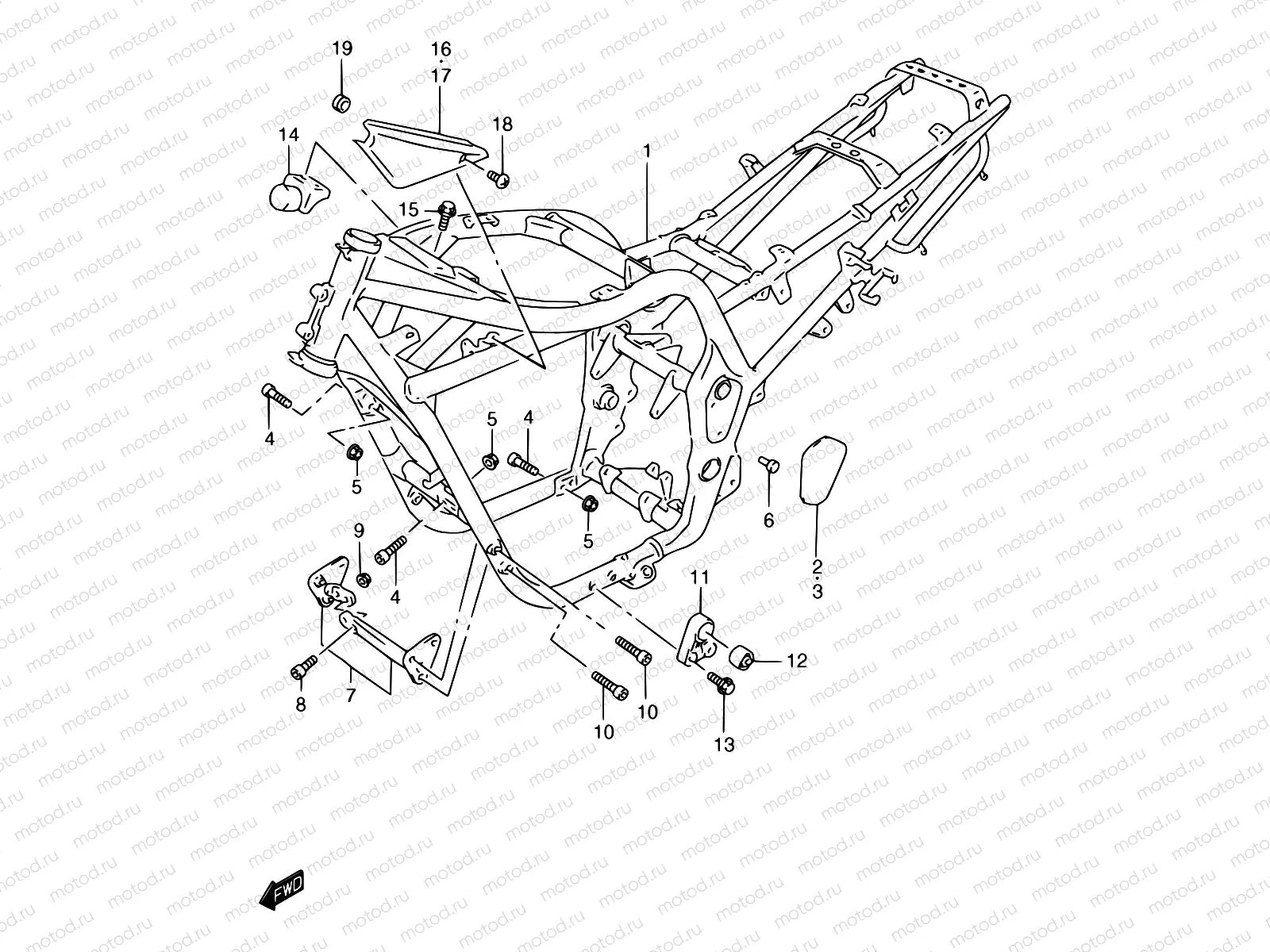 31C - FRAME (GSF1200SAW)