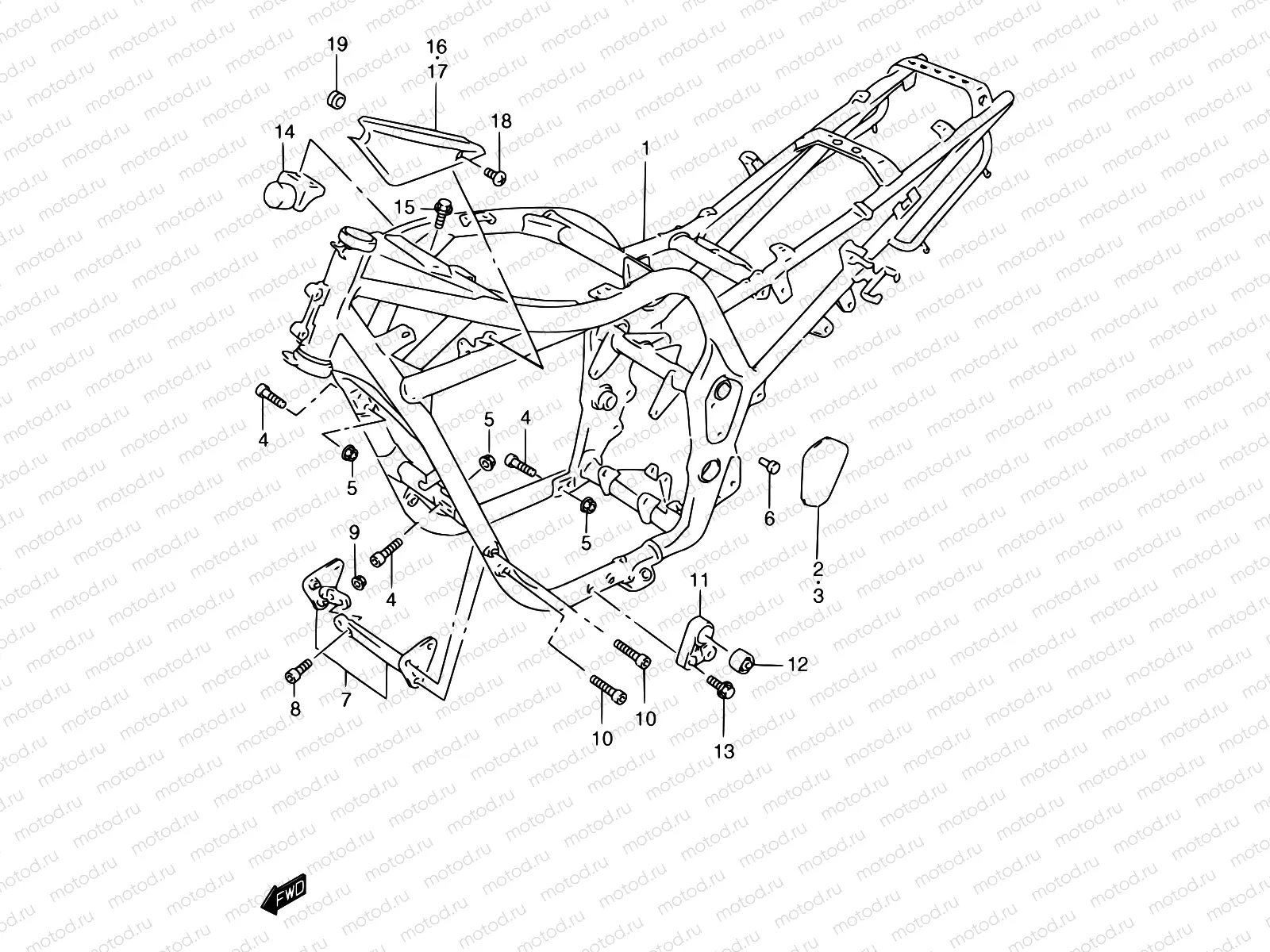 31D - FRAME (GSF1200X/SX)